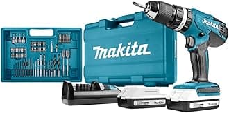 Makita HP457DWE10 Combi drill accessories with carry case