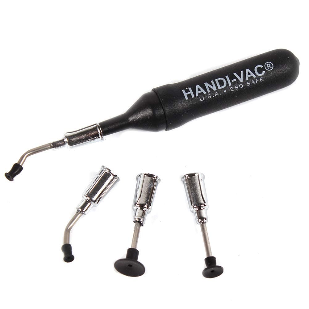 Mini IC Pick Up Tool Vacuum Sucking Pen + 4 Suction Headers for IC SMD SMT