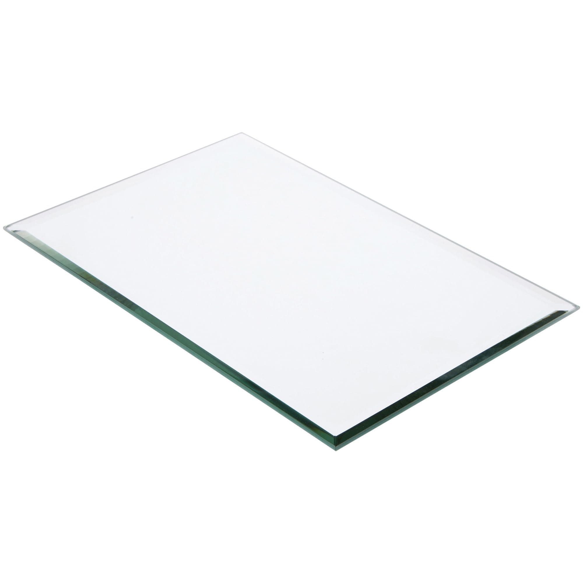 Plymor 8" x 12" Rectangle, 5mm Thick Beveled Glass Mirror