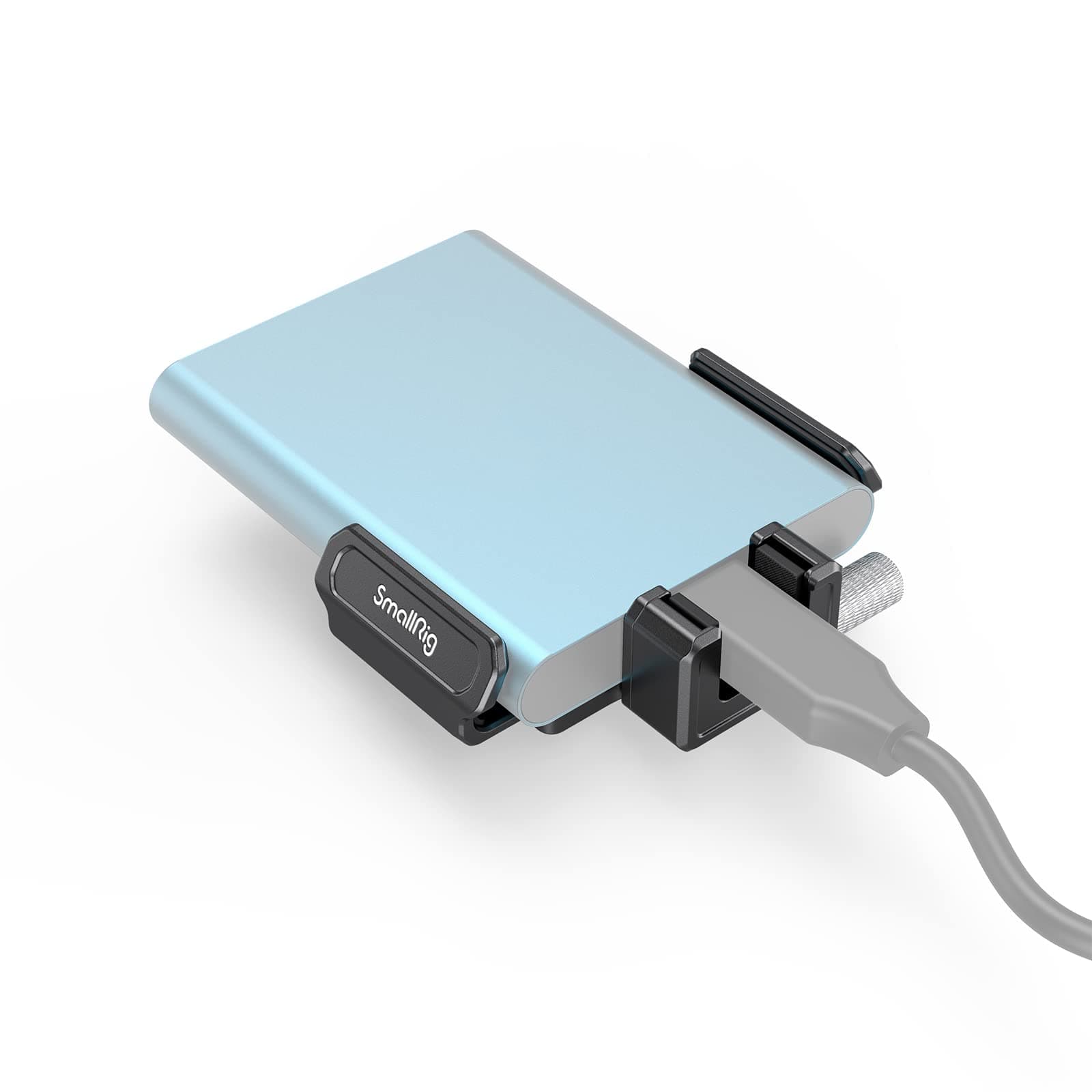 SMALLRIG SSD Mount Bracket SSD Holder for Samsung T5/T7 SSD, SanDisk SSD, SanDisk SSD T5/T7, Compatible Cage for BMPCC 6K Pro - 3272