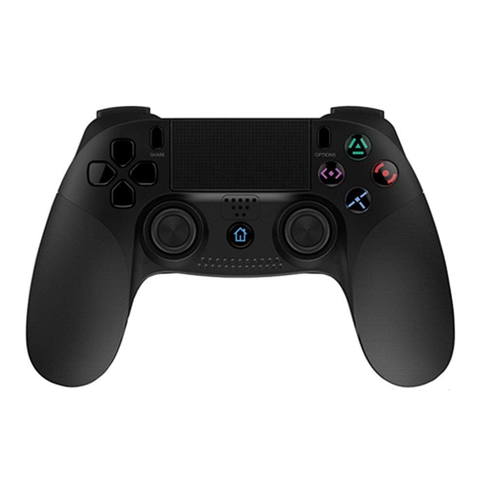 Wireless Game Controller with Dual-Vibration Gamepad Joystick for Playstation 4 / PS3 / Windows pc (Black)