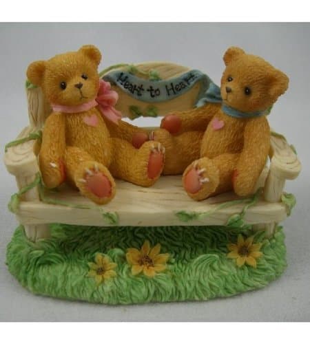 TWO BEARS SITTING ON BENCH - EVENT REDEMPTION PCE