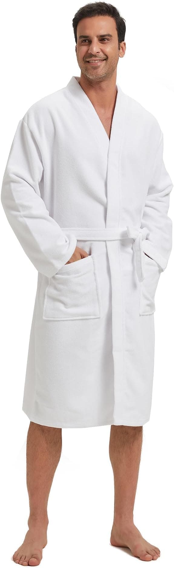 Men's Lightweight Waffle Bathrobe (Available in Big & Tall)
