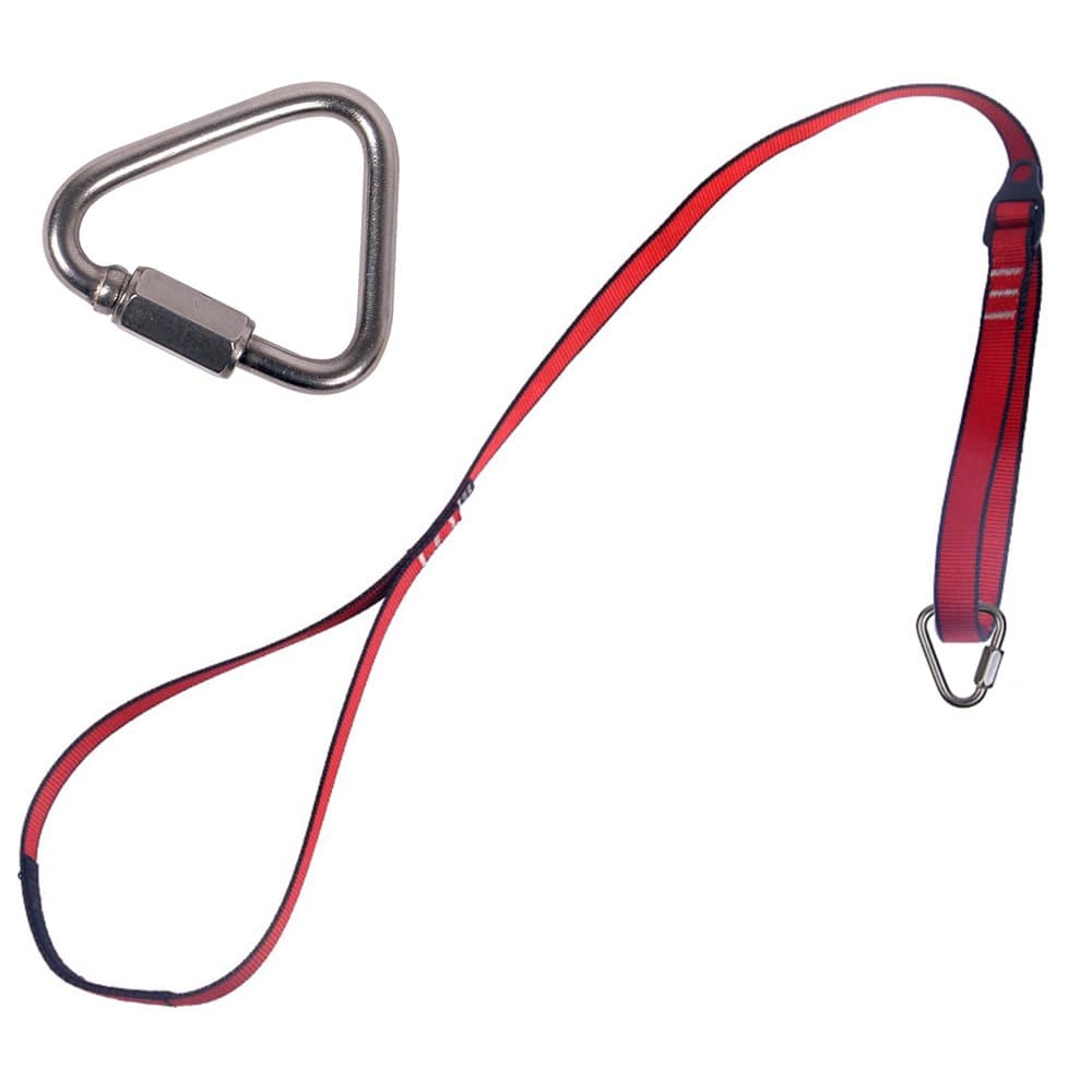 Top819 Trade Foot Loop Climbing, Adjustable Ascender Foot Loops Webbing Slings Seat Belts Safety Outdoor Mountaineering Tree Rock Climbing Rescue