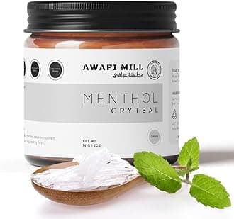 Awafi Mill Menthol Crystal - Pure and Refreshing Crystals for Aromatherapy - 114 g | 4 Oz