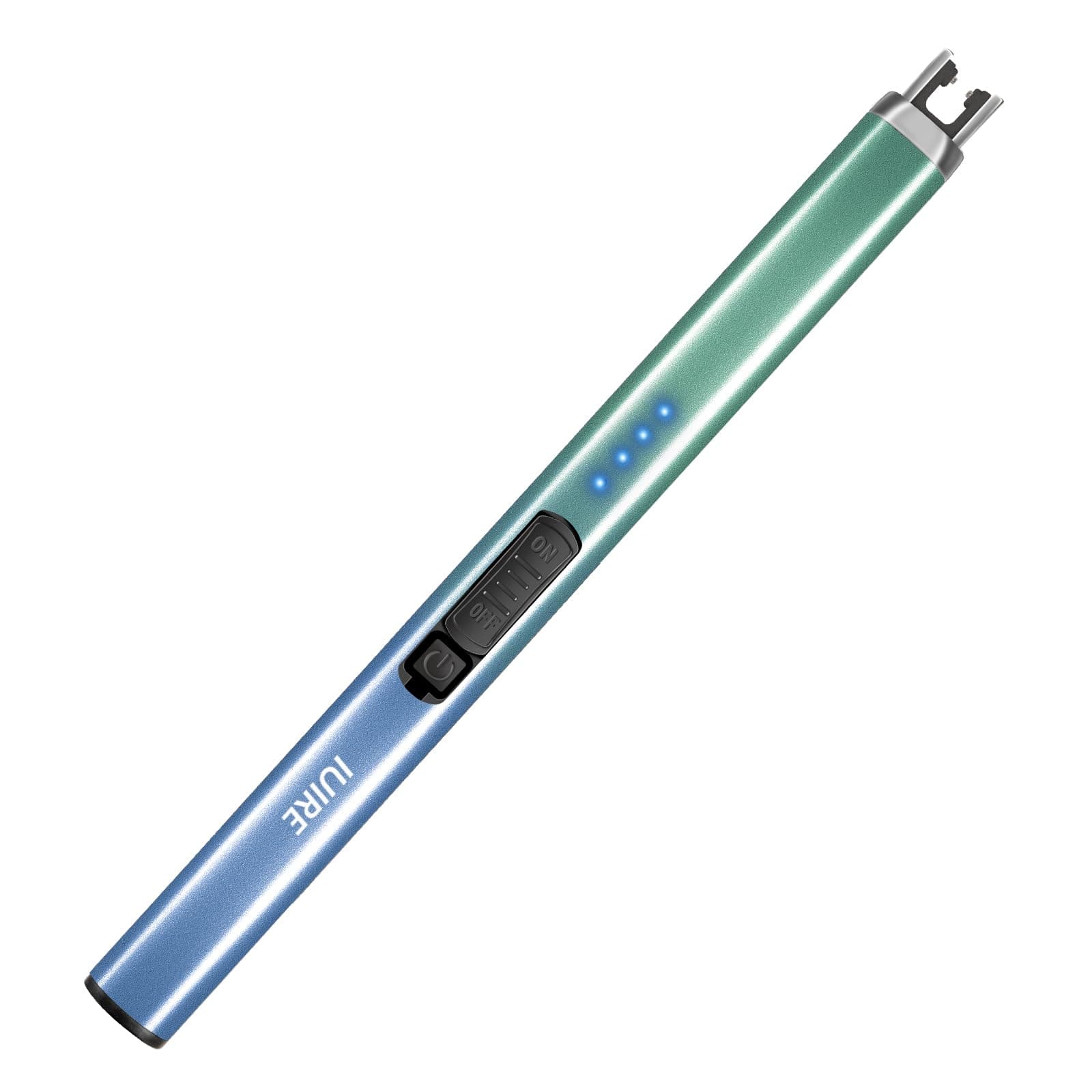 IUIRE Electric Candle Lighter with Flashlight USB C Rechargeable Arc Lighters for Candles Windproof Plasma for Camping BBQ Stove Home Emergency with Safety Switch LED Battery Display