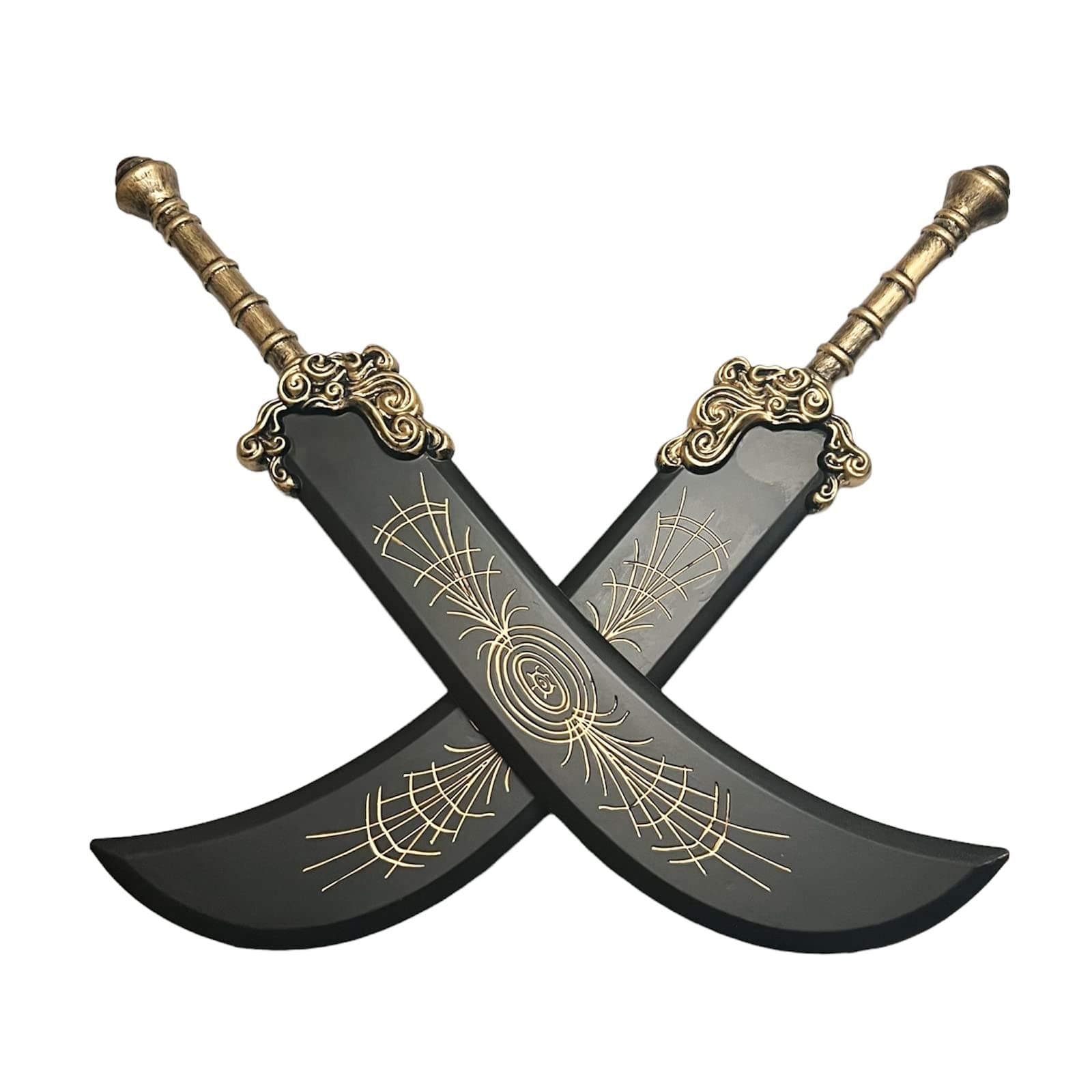 LALAPORT 41 Inch 2 Pcs Set Medieval Fantasy Elder Ring Foam Sword for Video Game, Cosplay Costume Prop, Collection, Gift (Greatsword)