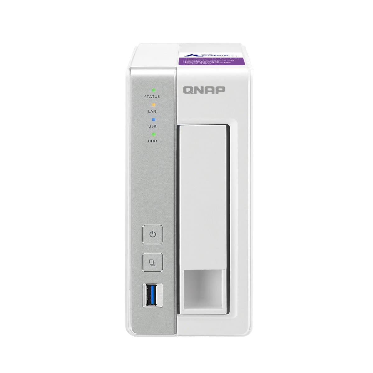 TS-131P-US Personal Cloud NAS with DLNA, Mobile apps and Airplay Support. ARM Cortex A15 1.7GHz Dual Core, 1GB RAM