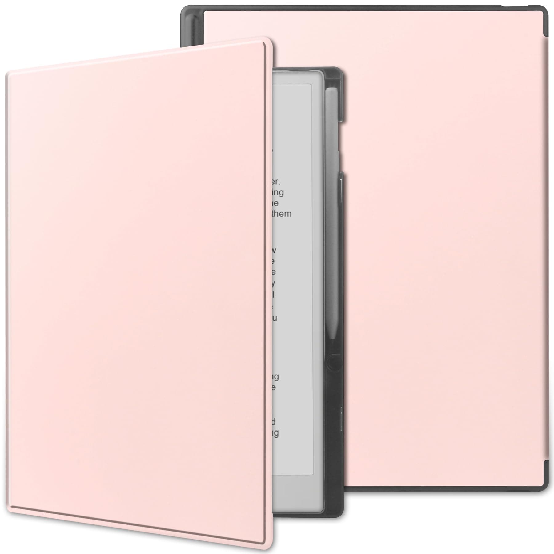 Case for Remarkable Paper Pro 11.8” (2024 Released),Lightweight and Hard Back Shell Protective Book Folio Cover, fit Remarkable Paper Tablet with 11.8” Color Display,Auto Sleep/Wake,Rose Gold