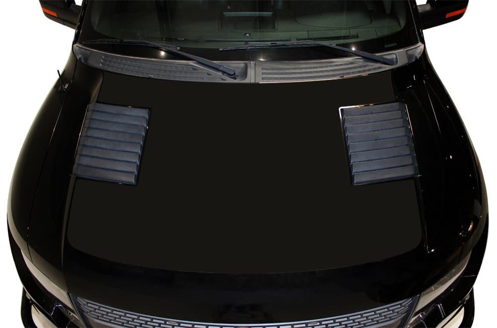 Factory Crafts Solid Hood Graphics Kit 3M Vinyl Decal Wrap Compatible with Ford Raptor 2010-2014 - Matte Black