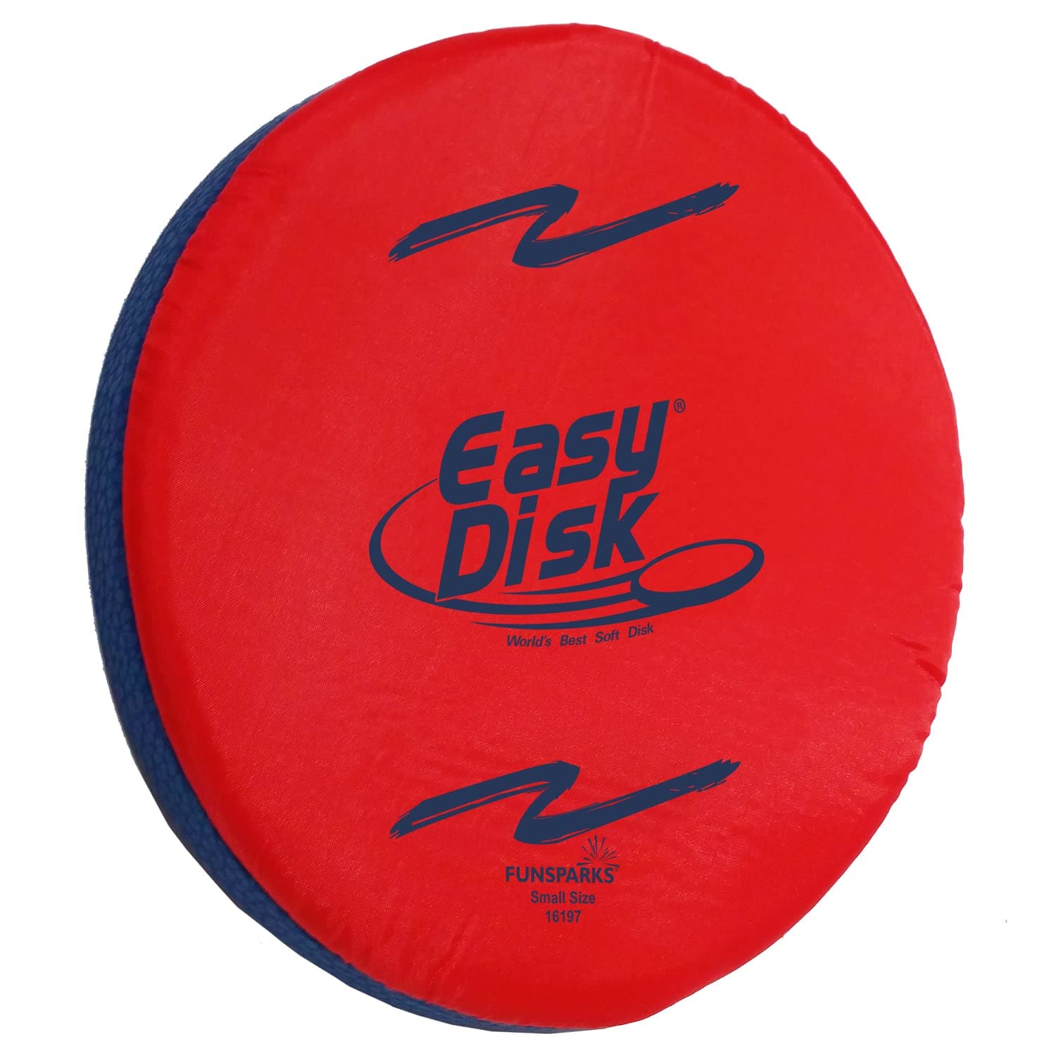 Funsparks Easy Disk - Soft Catch Flying Disc - Easy to Learn and Play Disc Toss for Indoors or Outdoor Games for Kids, Beginners or Advanced Ultimate Flying Disc Game