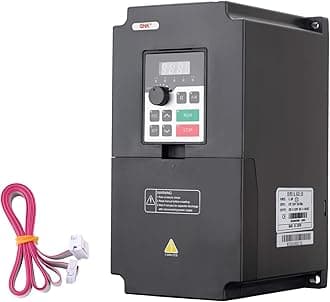 QNK 5.5KW 7.5HP 220V AC 25A VFD Converter Single to 3 Phase Inverter Variable Frequency Drive for CNC Spindle Motor Speed Controller