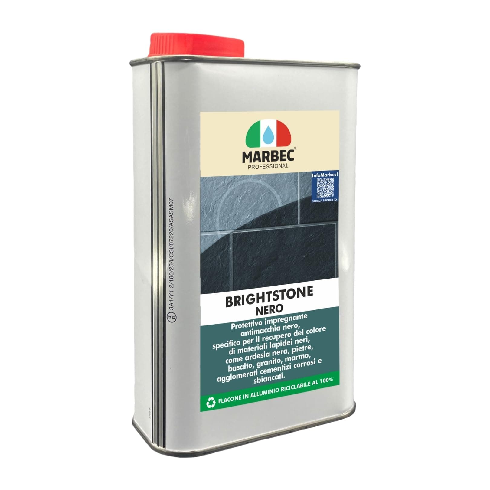 Marbec - BRIGHTSTONE Nero 1LT | Corrective impregnator for Marble and Black Slate