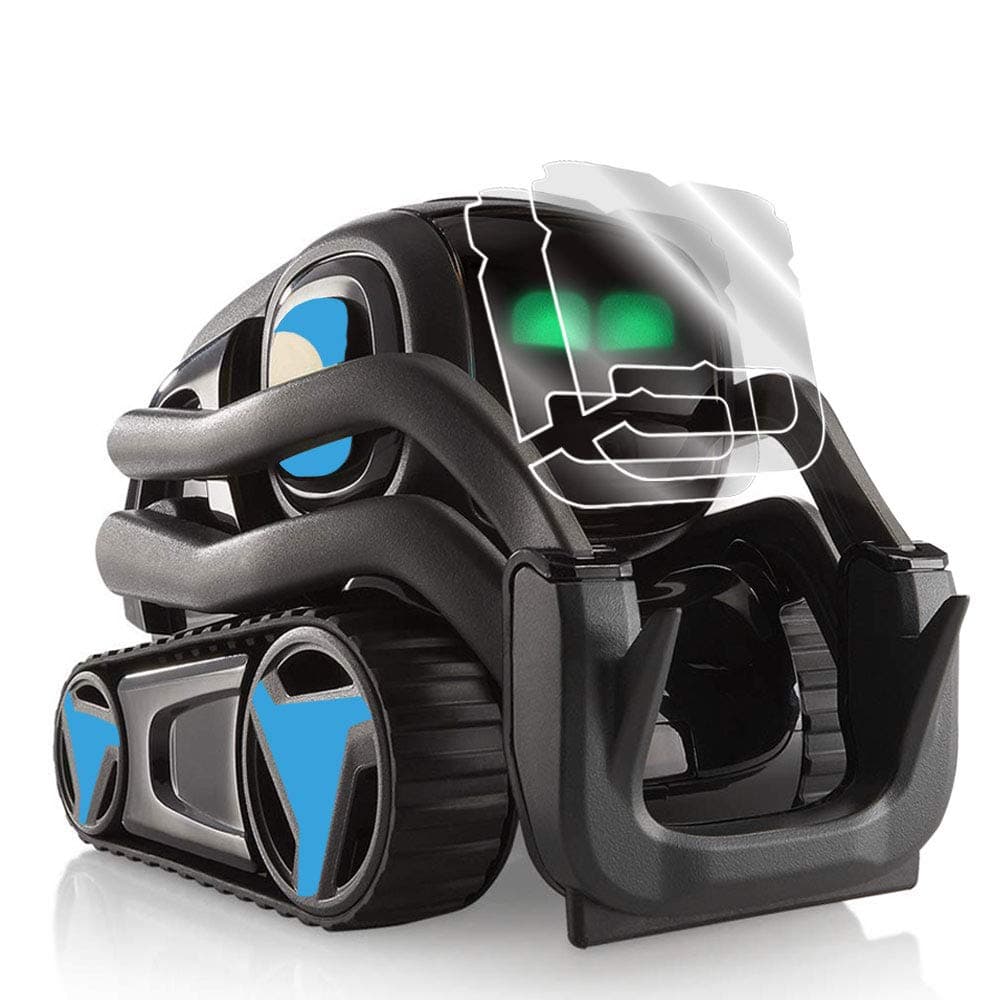 for Vector Robot Face Screen Guard Decoration KIT Include Wheels&Body Set 7 Units Decals with 2 Units Screen Protector (Light Blue)