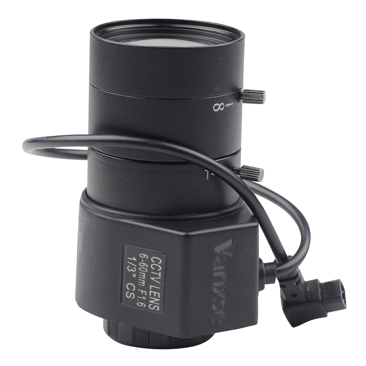 6-60mm 1/3 Auto-iris Varifocal Lens Cs-Mount Dc Drive 1/3 Inch F1.6 for Box CCTV Security Camera Network IP Camera