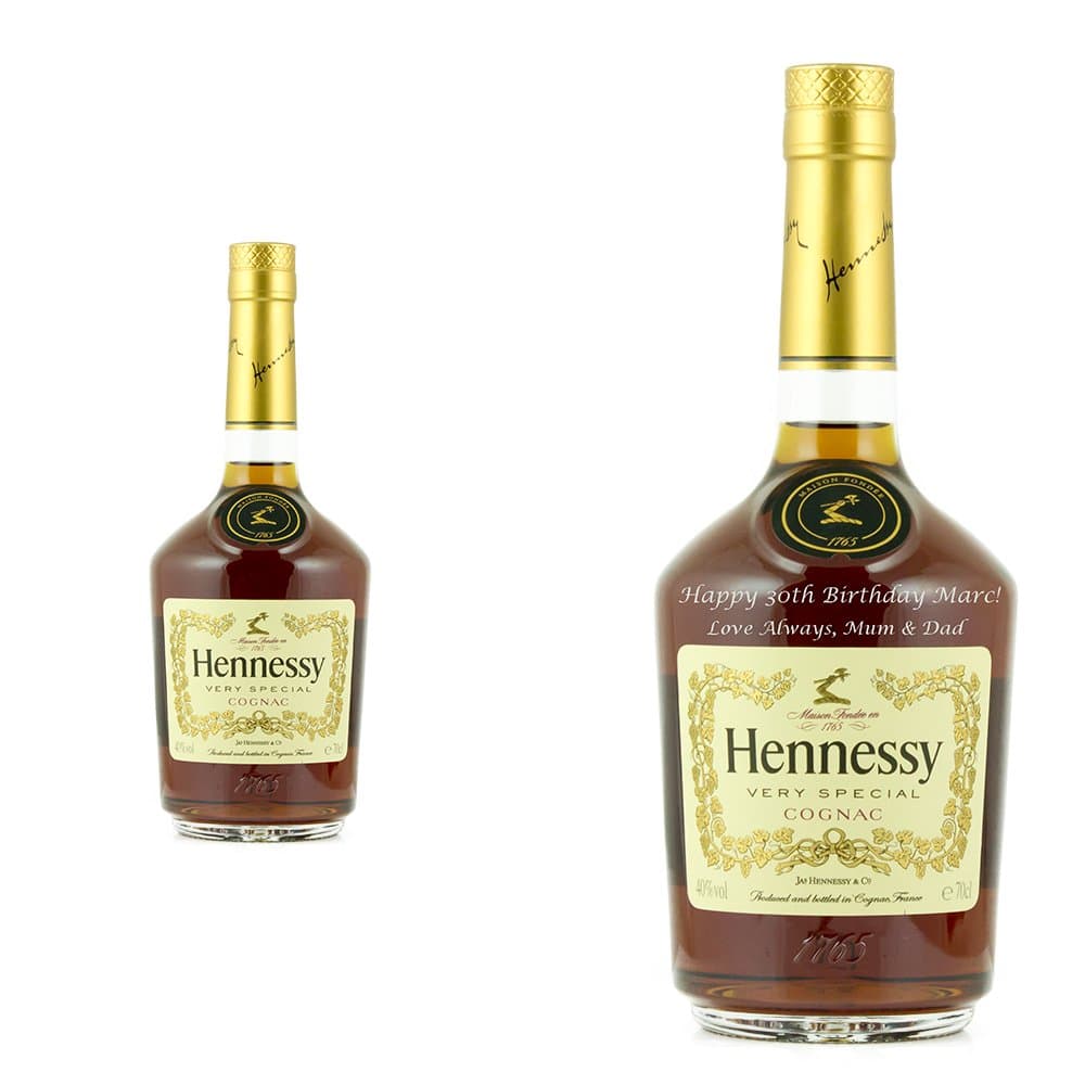 Personalised Hennessy VS 70cl Engraved Gift Bottle