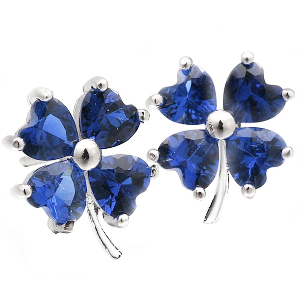 Lucky Leaf Clover Earrings 925 Sterling Silver