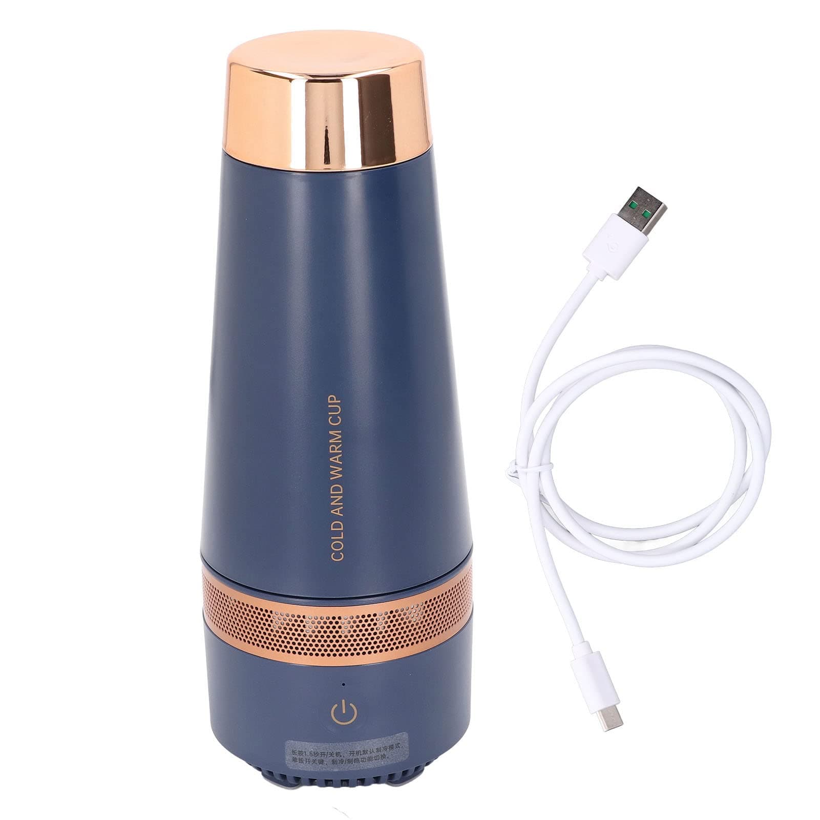 Aluy Heating Cooling Cup, USB Powered Portable Heating Cup, Fast Cooling Heating Smart Water Cup, Water and Electricity Separation Technology Electric Kettle for Car Office Travel Camping