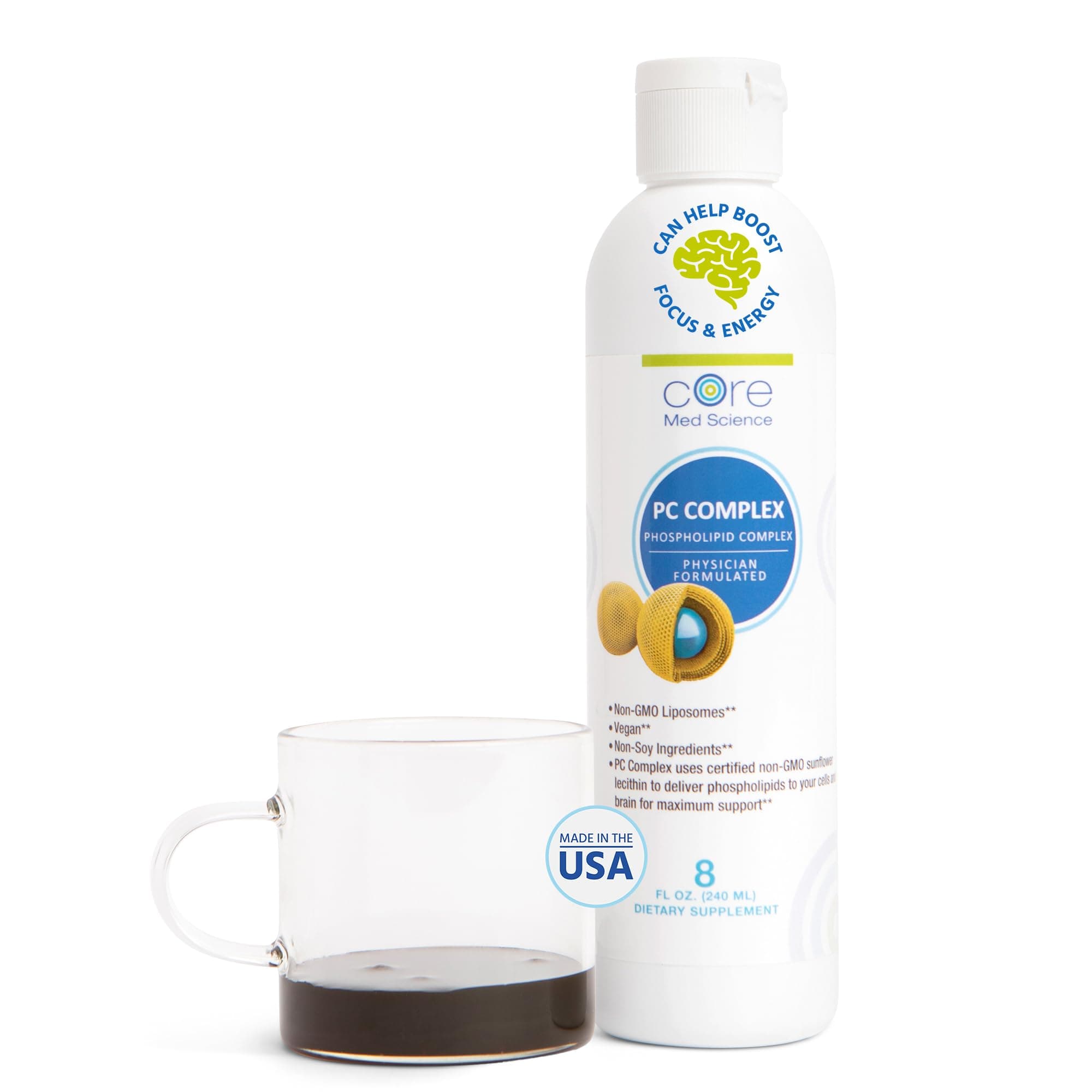 Optimized PC | NEW LABEL: IV FOR LIFE | 5200 mg of Phosphatidylcholine Complex per serving |Highest Concntration: 50% Phosphatidycholine - 2800 mg/serving | Intravenous Phopsphatidylcholine infusion