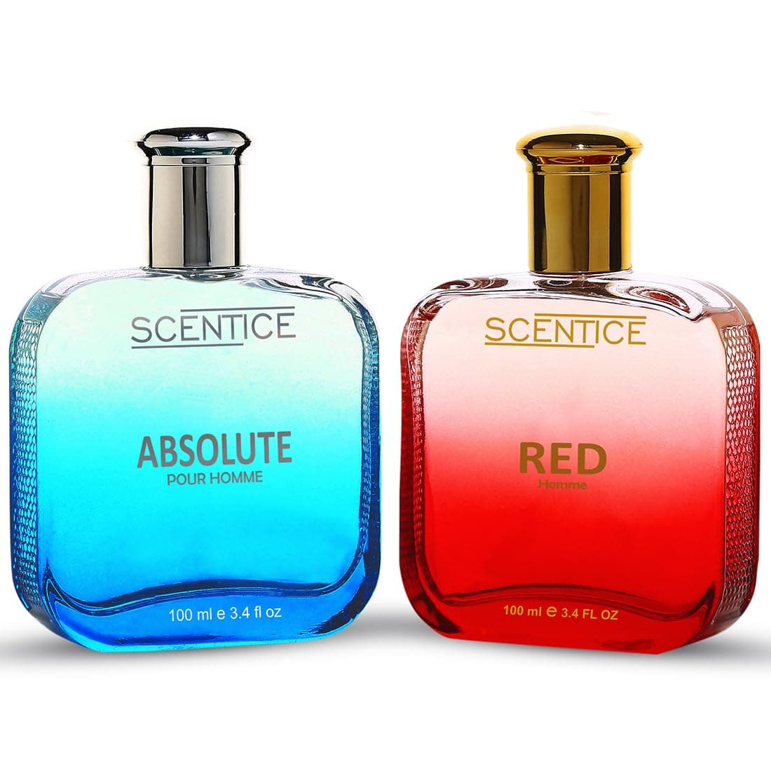 Scentice Long Lasting Perfume | 2 x 100 ml Best Combo pack for Men and Women | Long Lasting Perfume for Man and Woman | Fresh Fragrance, Gift for Brother & Sister (Combo)