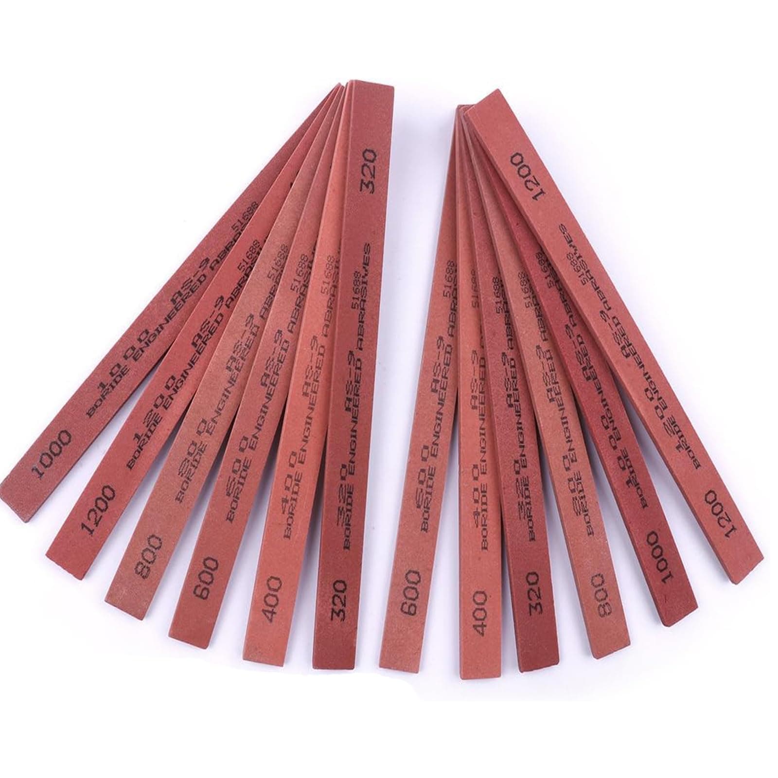 CBRIGHT 12PCS White Corundum Sharpener Sharpening Stone - Polishing Stone Set