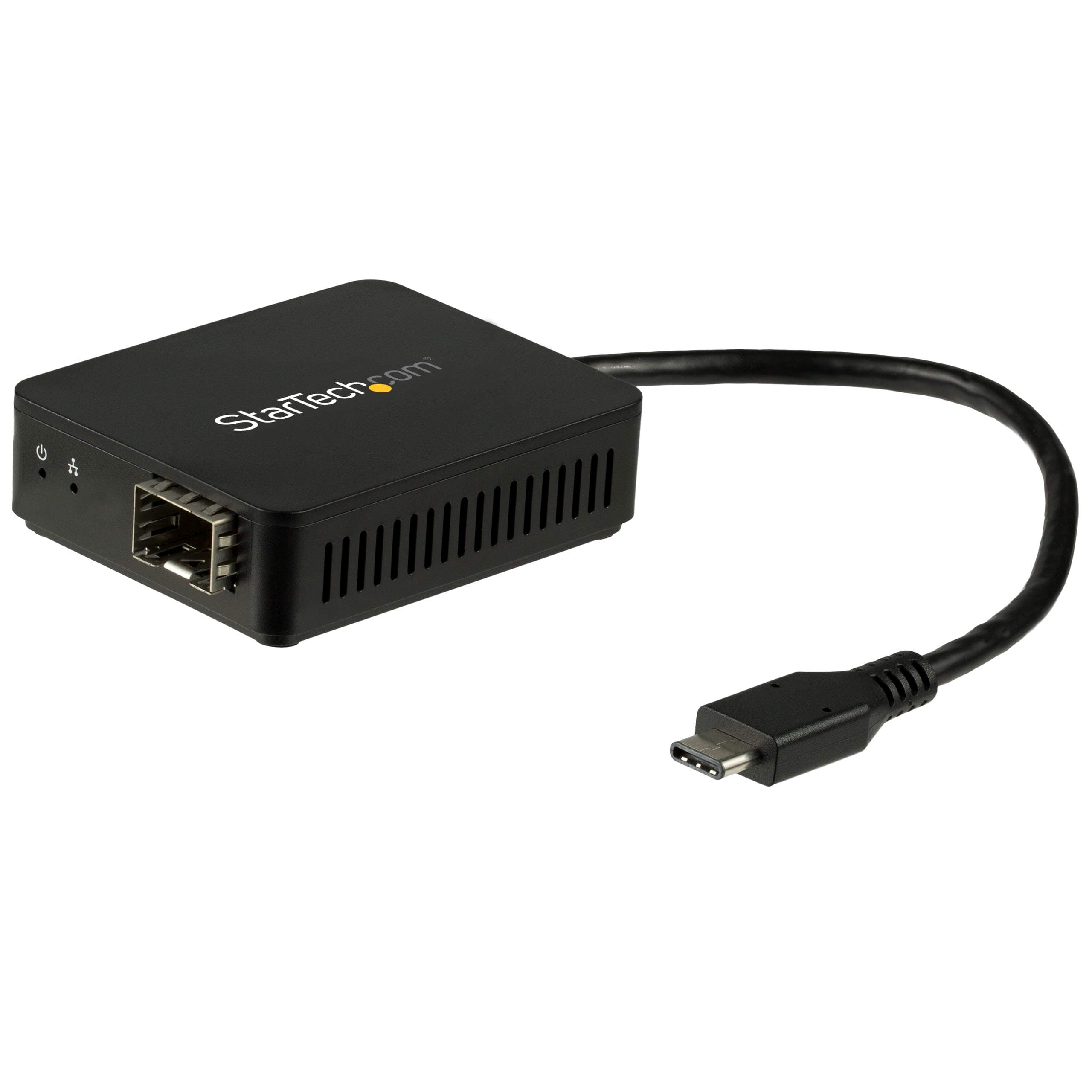 StarTech.com USB C to Fiber Optic Converter - Open SFP - 1000BASE-SX/LX - Windows / Mac / Linux - USB Ethernet Adapter - USB Network Adapter (US1GC30SFP)