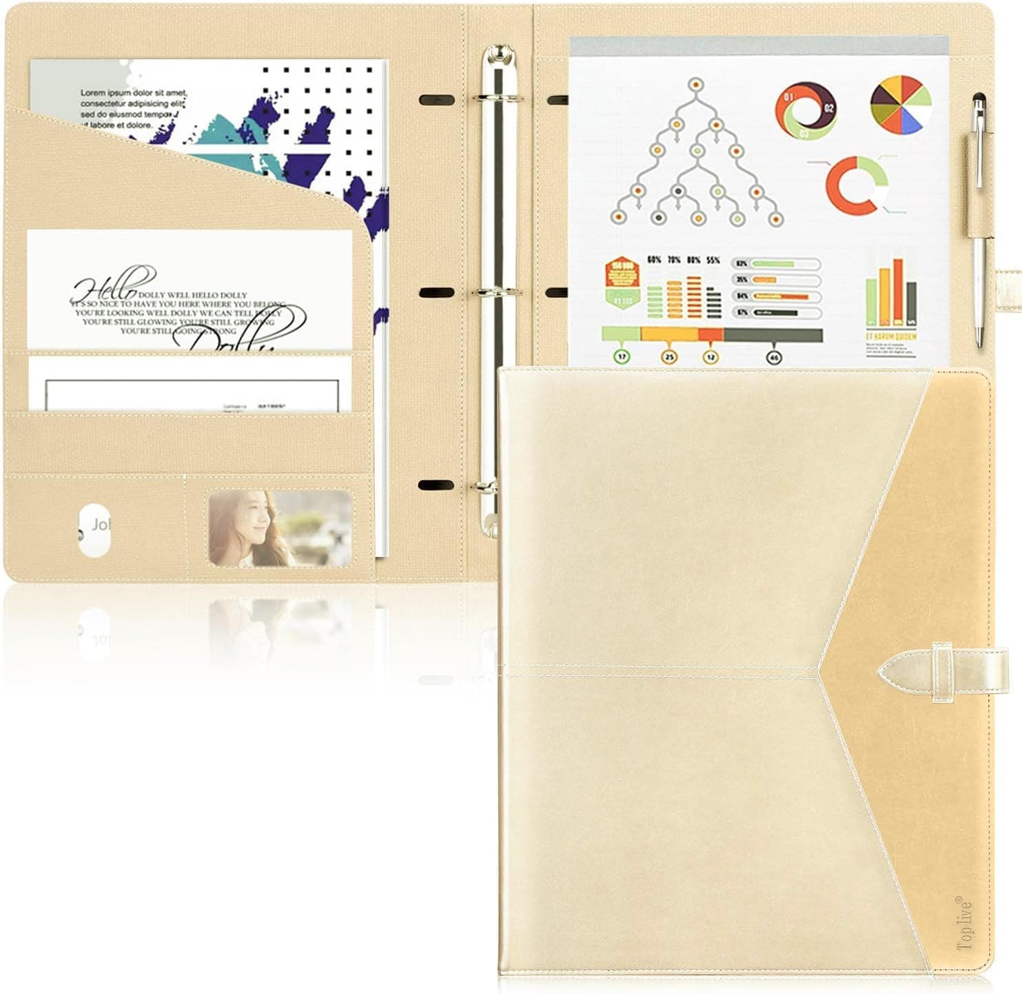 Padfolio 3 Ring Binder Organizer