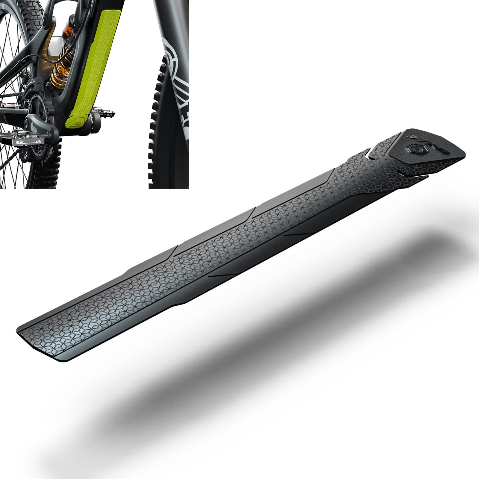 Mountain Bike Down Tube Frame Protector, 3M MTB Bicycle Frame Guard - Protect The Bike from Collision and Scratch