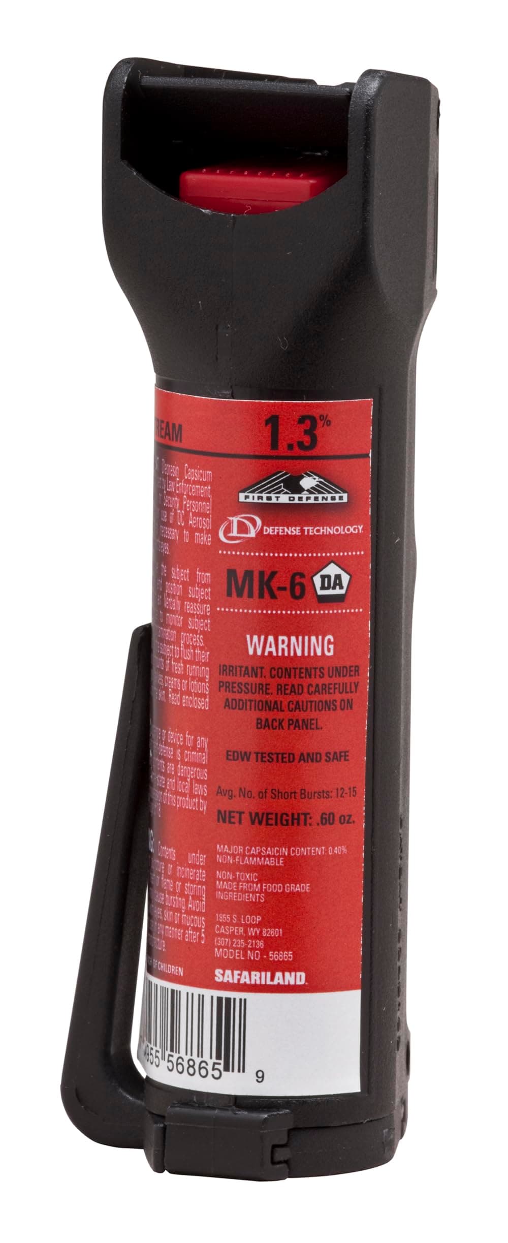 First Defense OC Stream MK-6 1.3% Solution Red Band Pepper Spray (0.68-Ounce)
