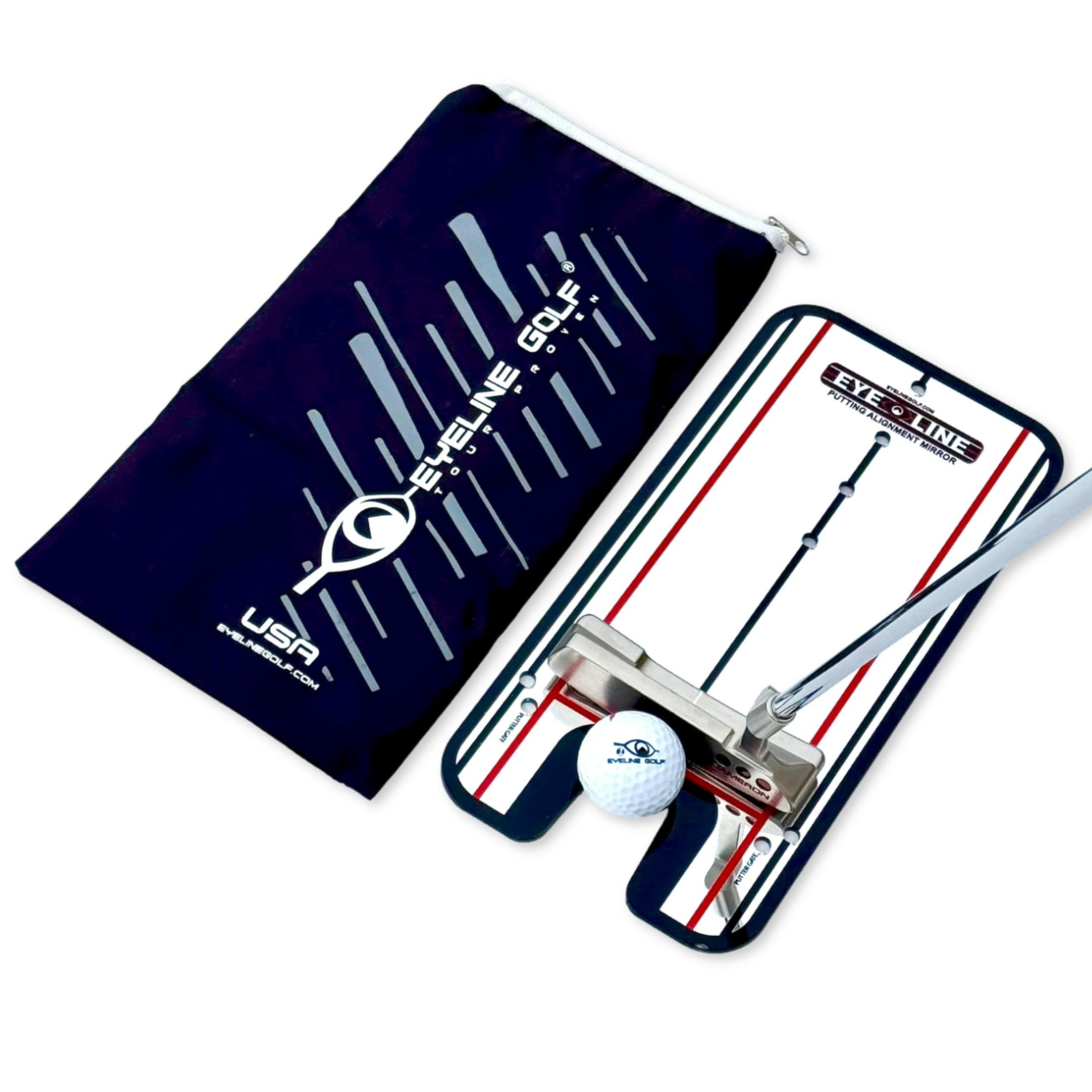 Genuine EyeLine Golf Alignment Putting Mirror - Top Training Aid on The PGA Tour - See Rapid Improvement - Helps Beginner, Junior, and Scratch Golfers