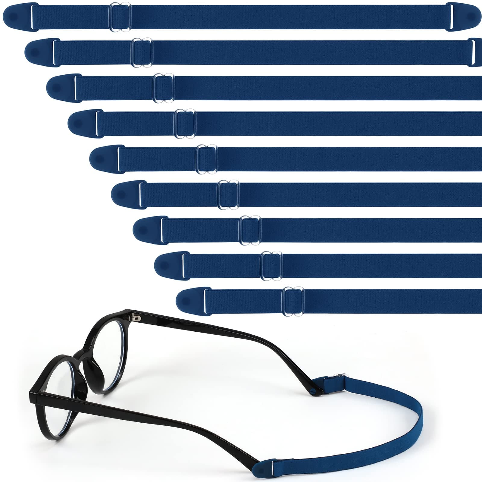 6 Pack Kids Eyeglass Strap Adjustable Glasses Strap Kid Eyeglass Strap Elastic Eyeglass Band Sports Glasses Strap for Kids