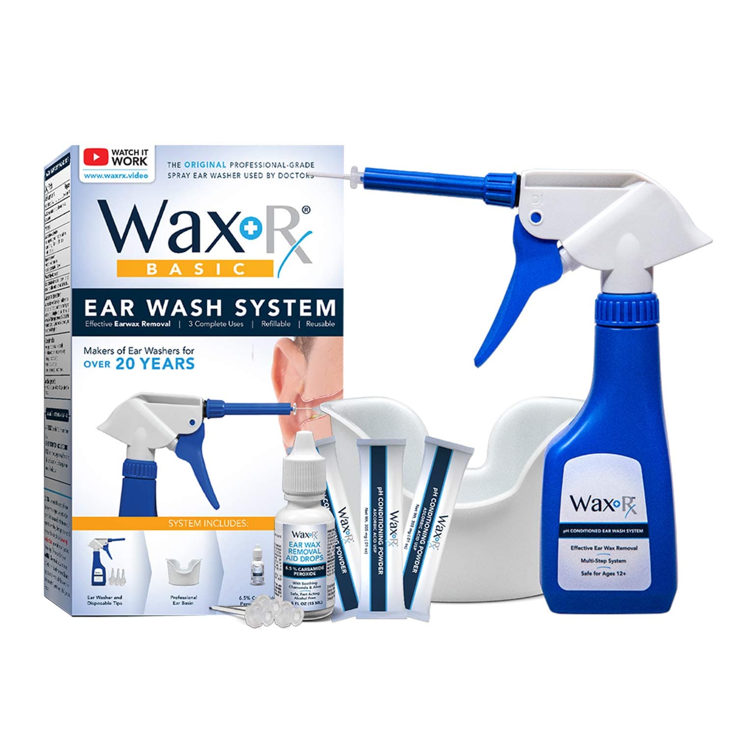 Wax-Rx Ph Conditioned Ear Wash System, 15.2 Ounce