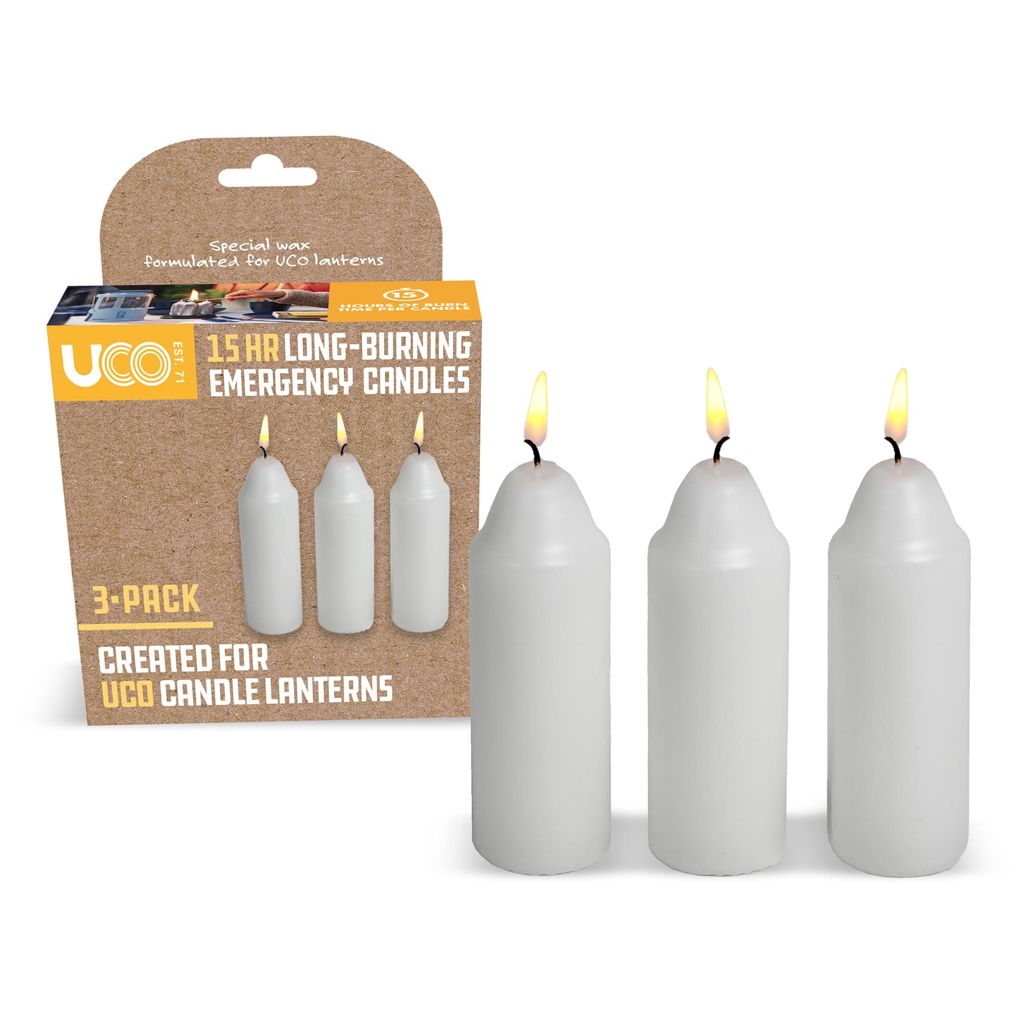 UCO Original Regular Candle (Pack of 3) - White