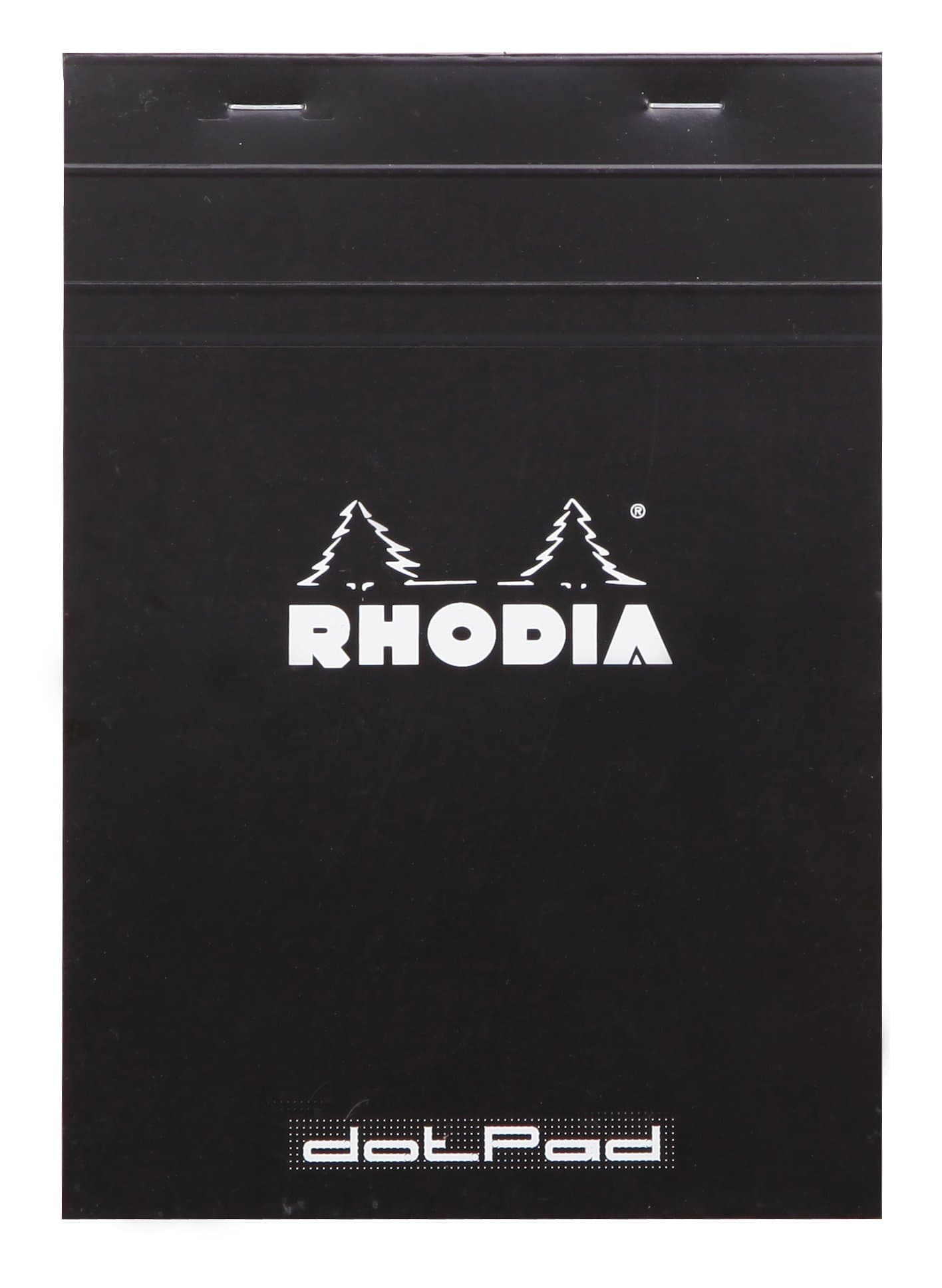 Rhodia Head Stapled Pad, No16 A5, Dot - Black