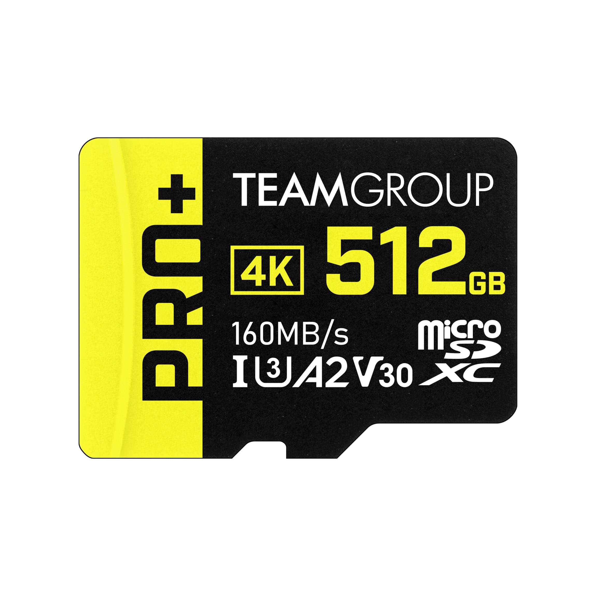 A2 Pro Plus Card 512GB Micro SDXC UHS-I U3 A2 V30, Read/Write up to 160/110 MB/s for Nintendo-Switch, Steam Deck, Tablets, Smartphones with Adapter TPPMSDX512GIA2V3003