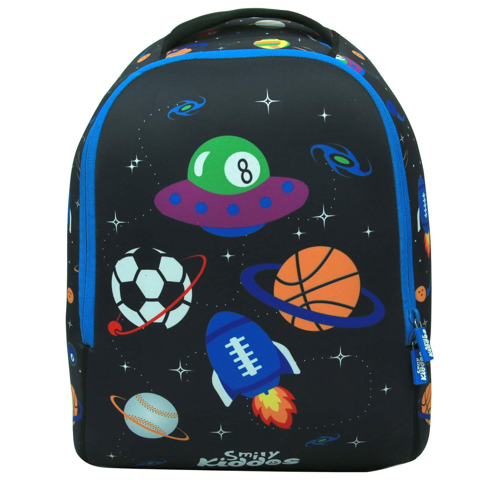 Smily Kiddos Junior Backpack (Black) for School Kids