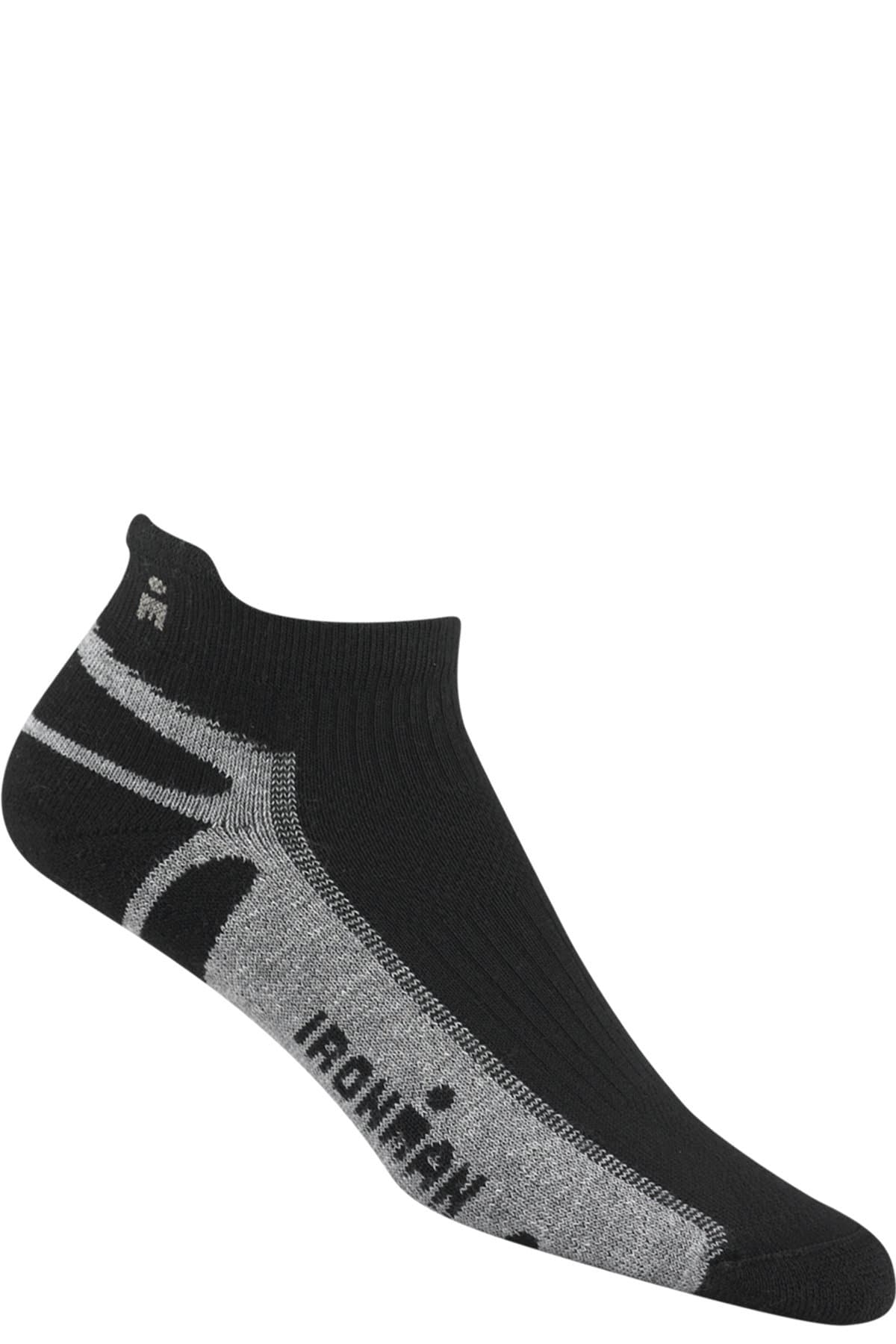 Wigwam Ironman Thunder Pro Low Ghost Socks,White,LG US with a Helicase brand sock ring