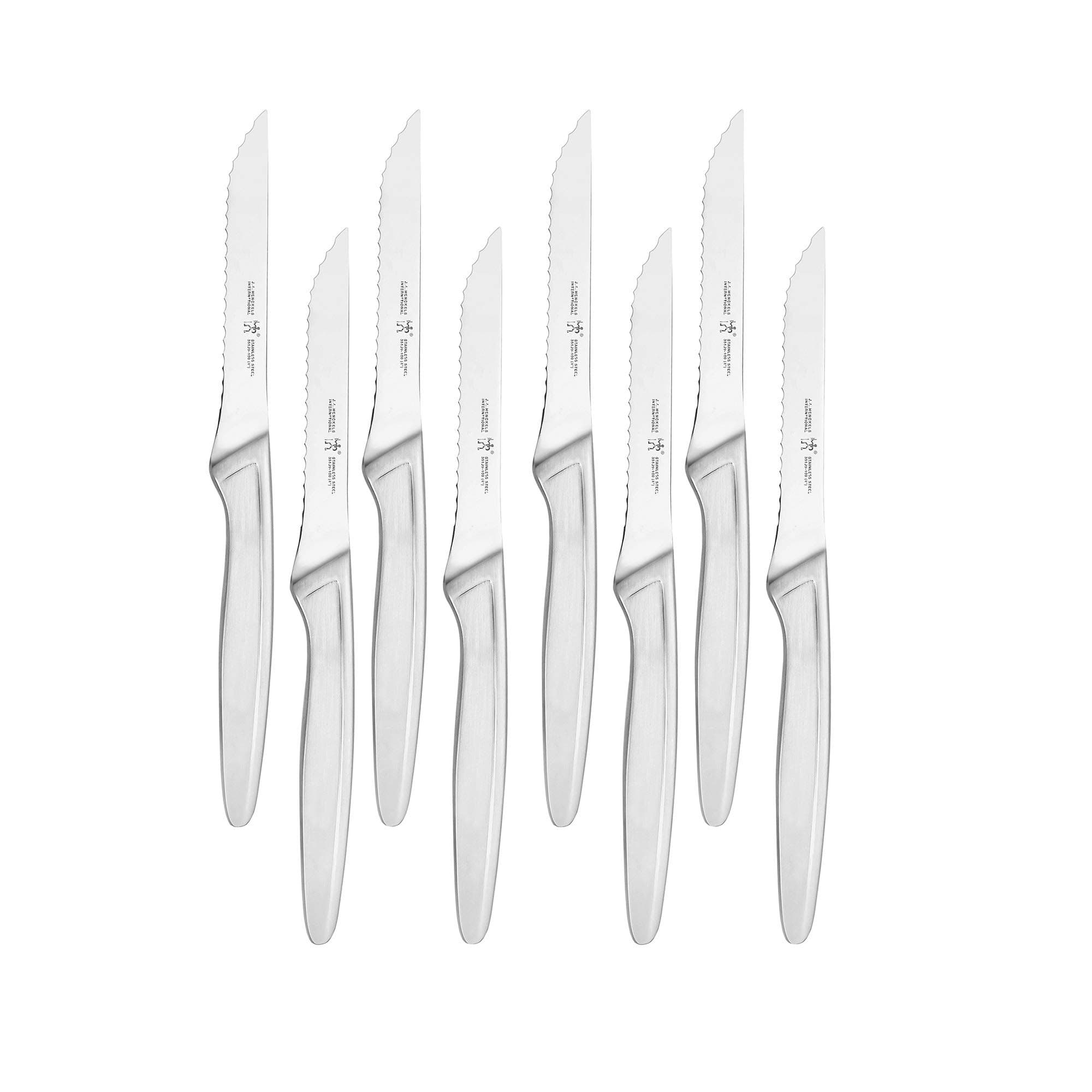 HENCKELS Razor-Sharp Steak Knife Set of 8, German Engineered Informed by 100+ Years of Mastery, Sliver