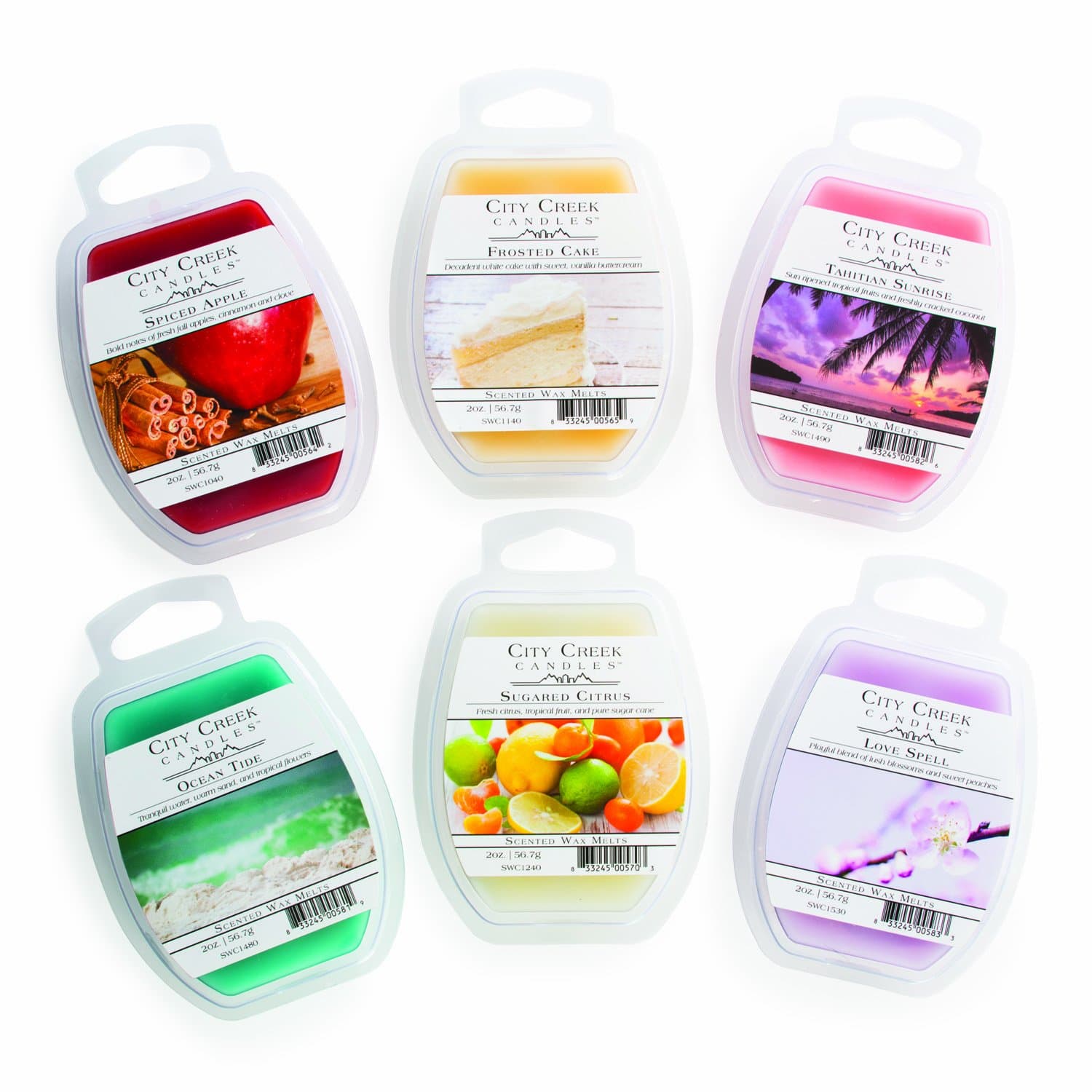 6-Pack Variety Wax Melts, 2-Ounce, Group