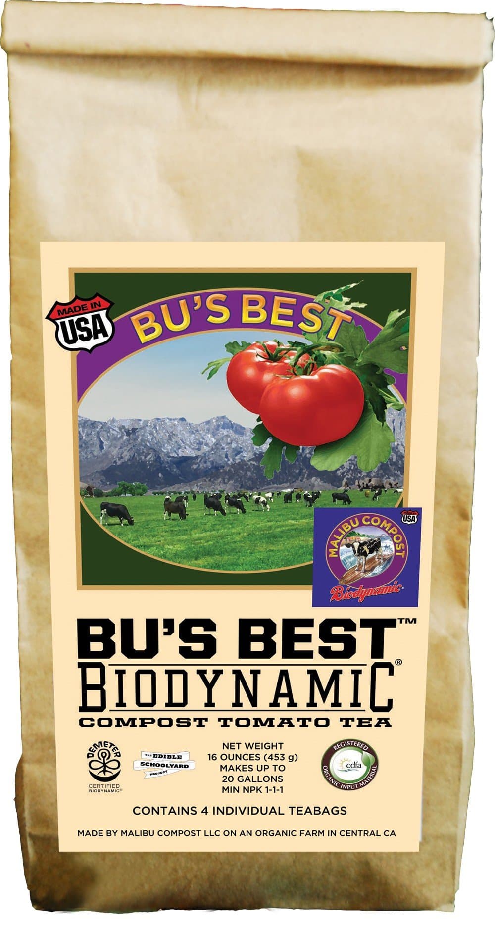 Bu's Best Brew Biodynamic Compost Tomato Tea, 1 lb