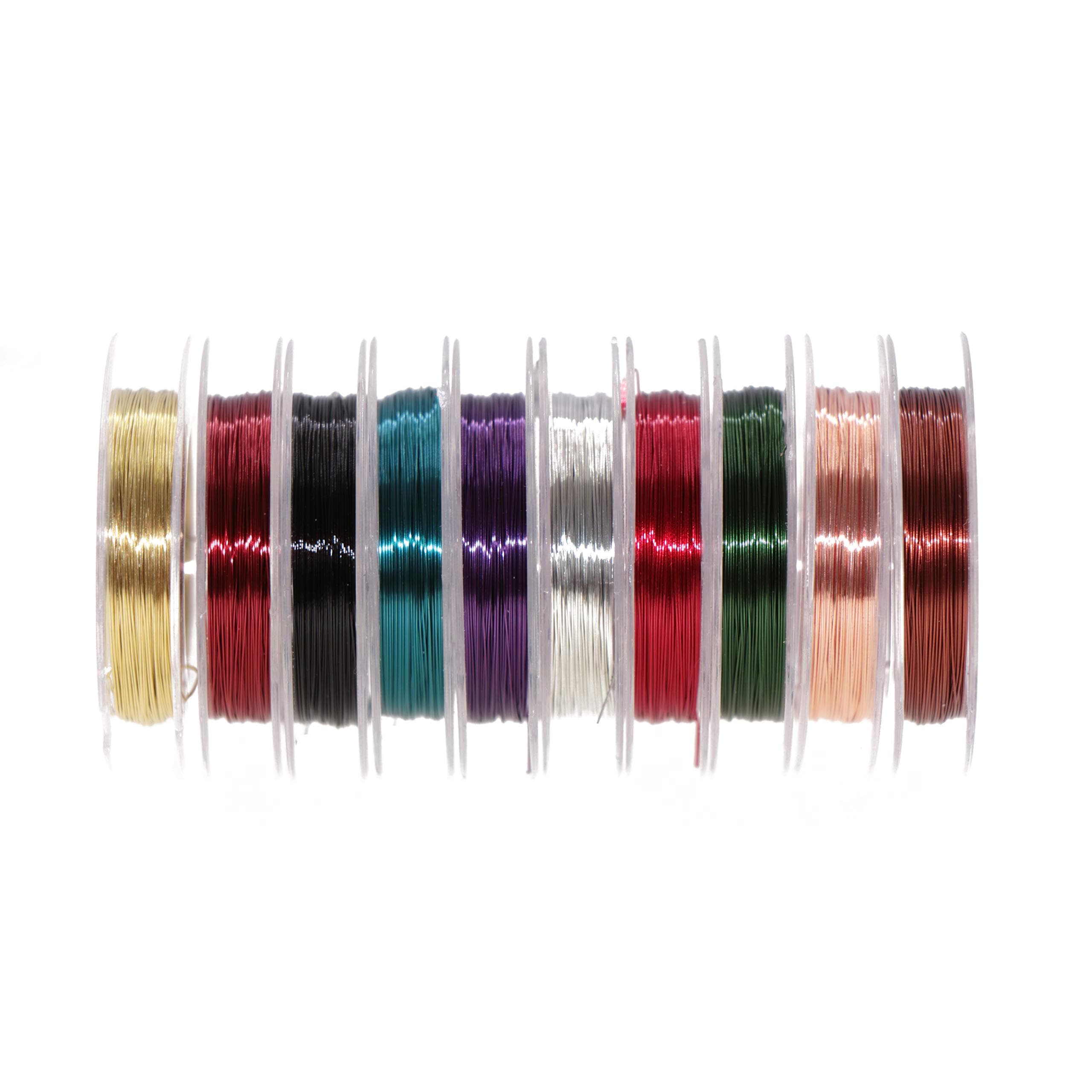 10 Colours 0.3MM Copper Wire Fly Tying Materials for Handmade Fly Fishing