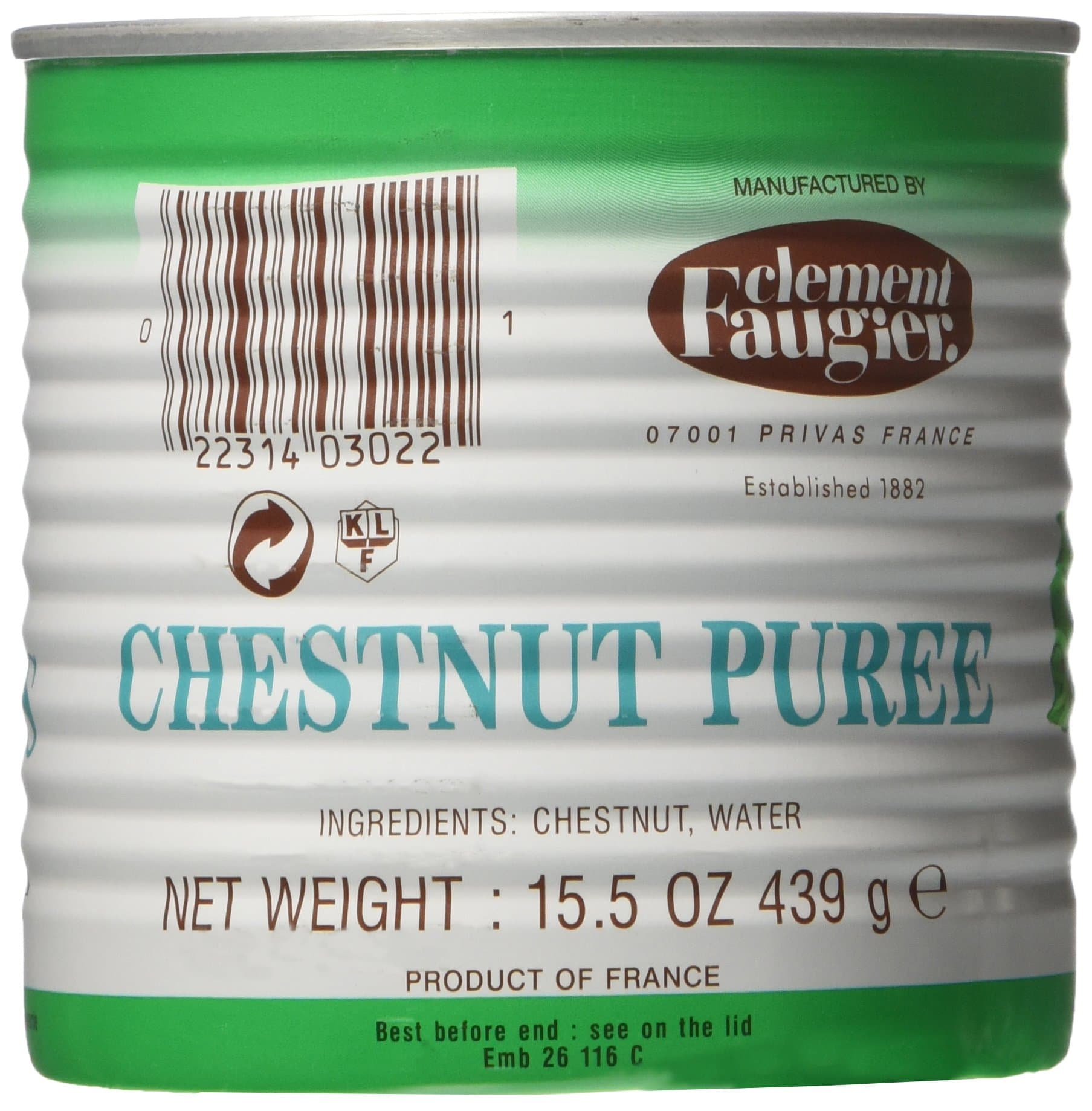 Chestnut Puree from Ardeche - 15.5 oz