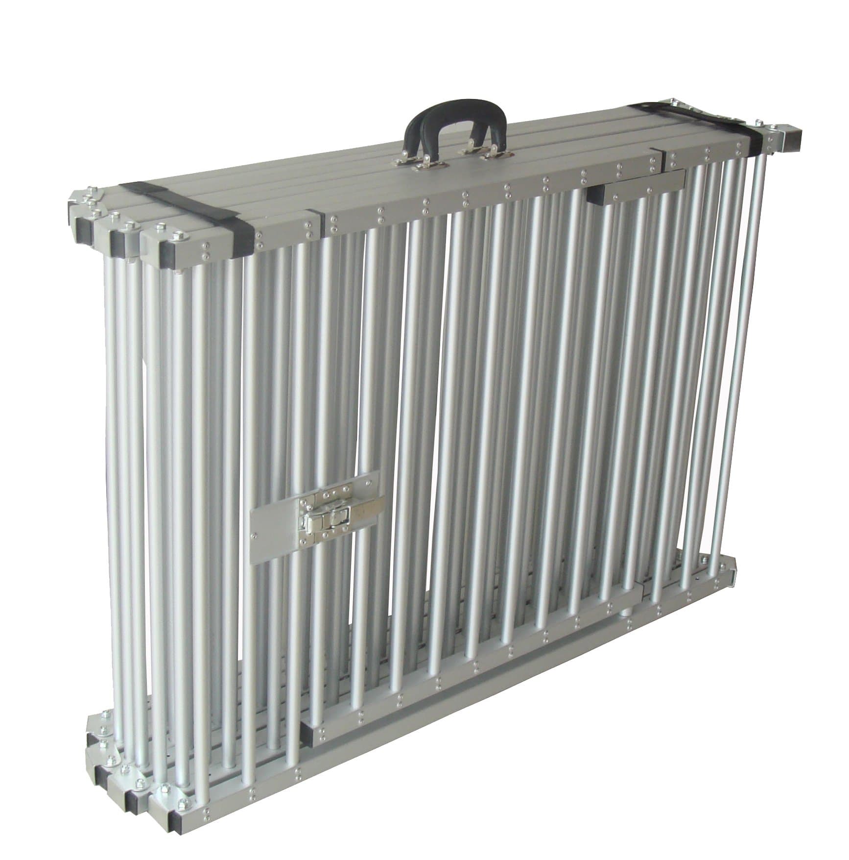 Cool Runners Pro Series Secure Aluminum Portable Pet Expandable Exercise Enclosure 6 Sections (25"H x 36"L Per Section)