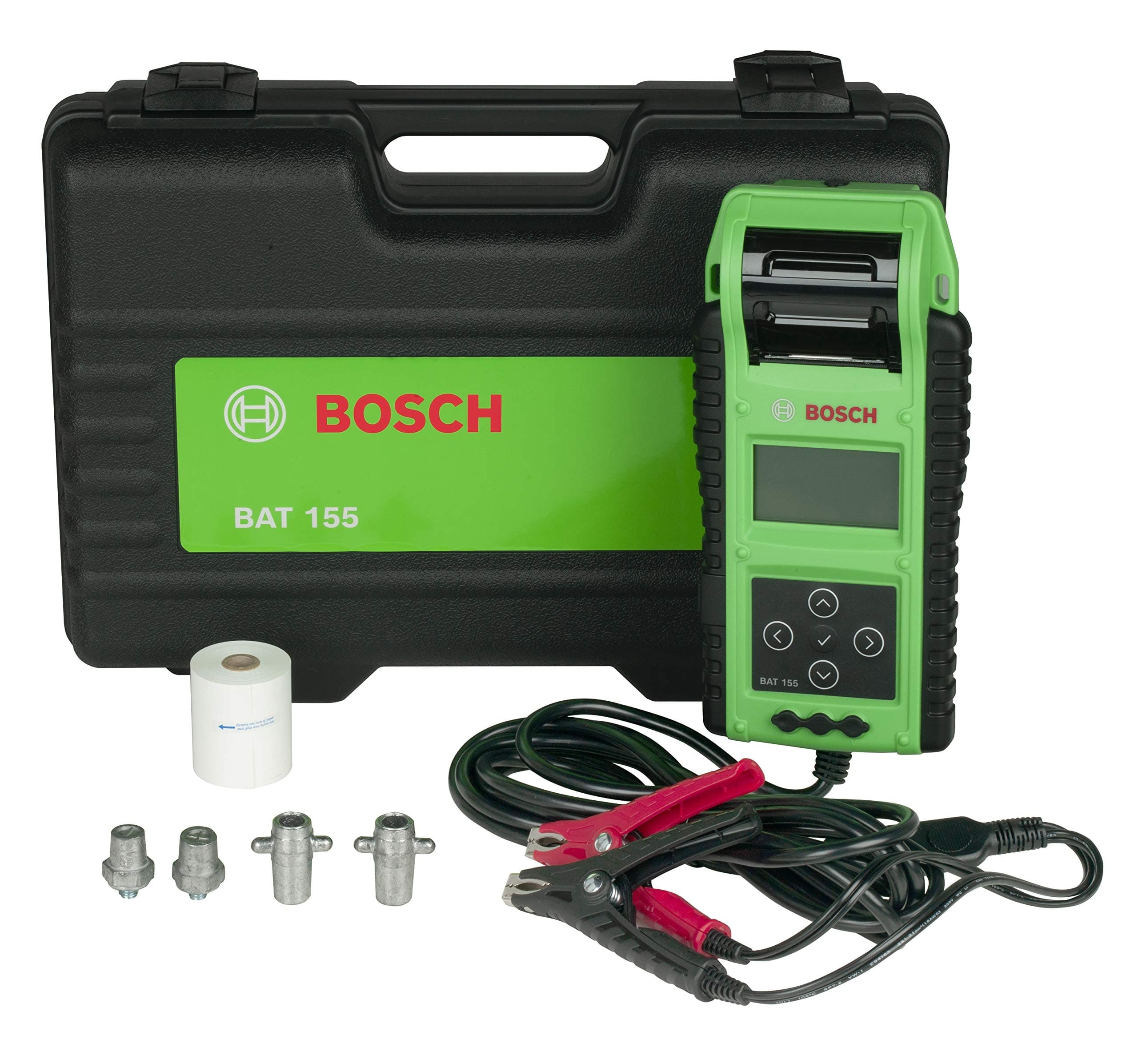 Bosch BAT155 Heavy Duty Battery Tester with Integrated Printer - Use with 6V and 12V Batteries, 12V and 24V Charging Systems