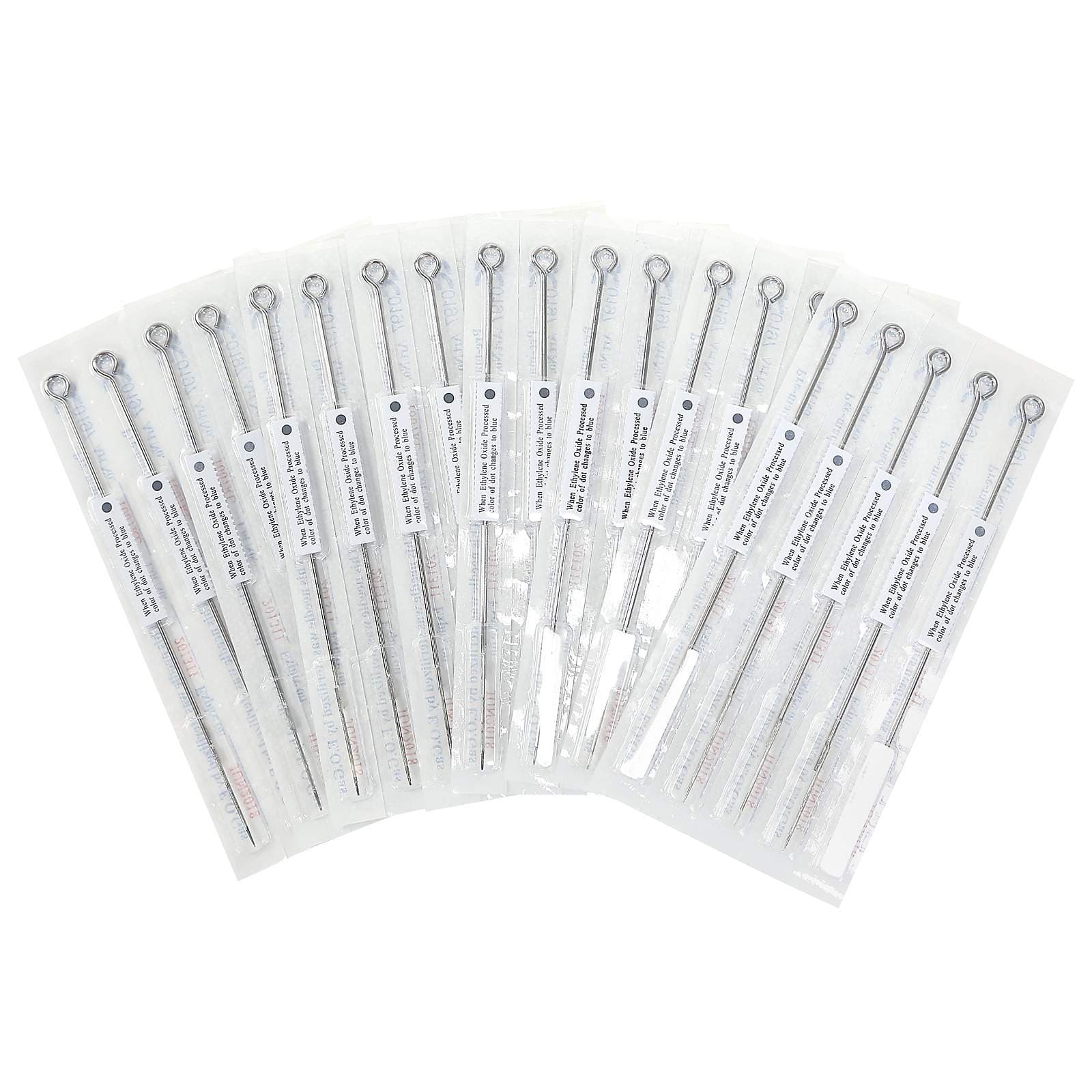 ACE Needles 50 pcs. 8 Round Shader Pre-made Sterile Tattoo Needles - 8RS