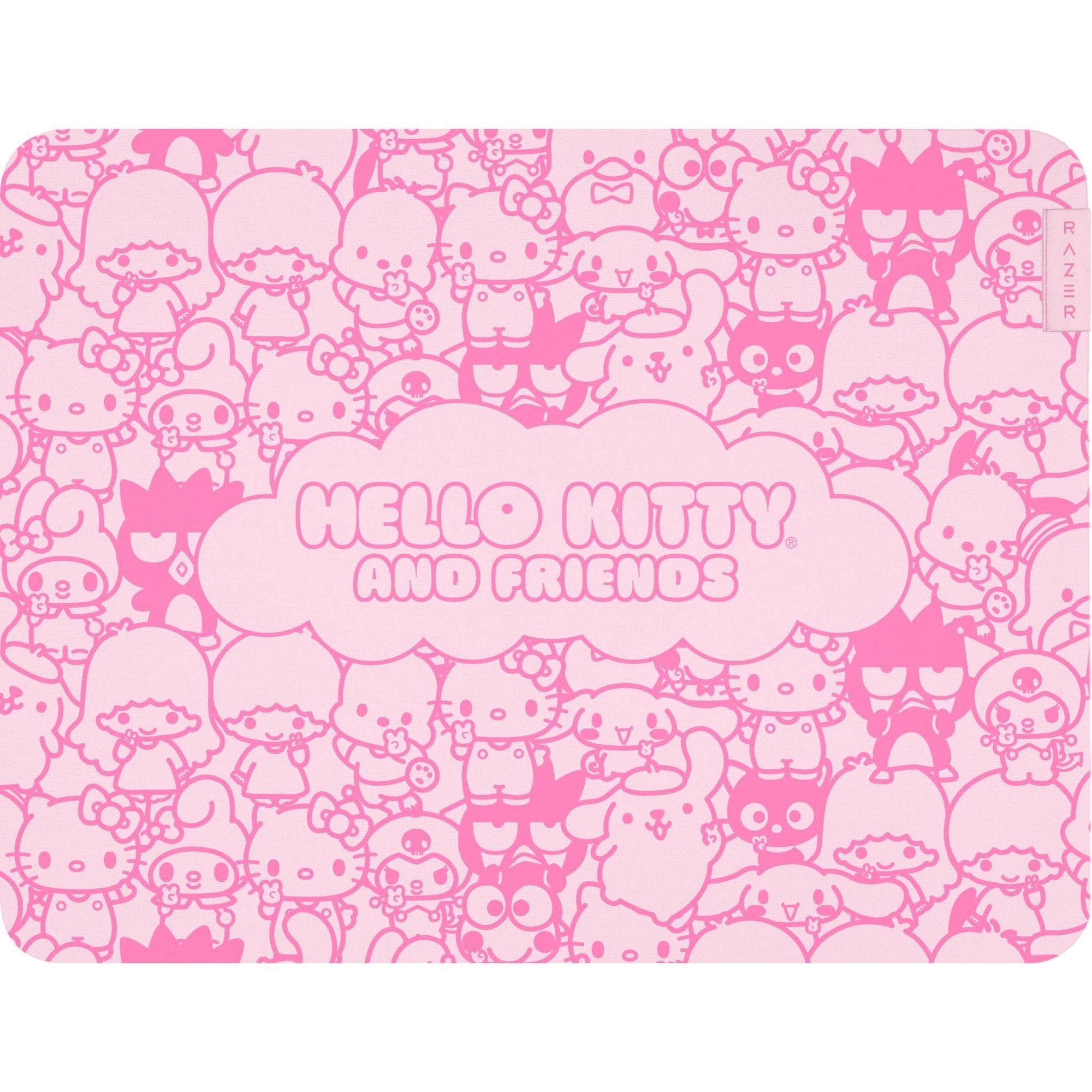 Razer Gigantus V2 Cloth Gaming Mouse Pad (Medium): Textured MicroWeave Cloth Surface - Thick, High-Density Rubber Foam - Non Slip Base - Hello Kitty & Friends Edition