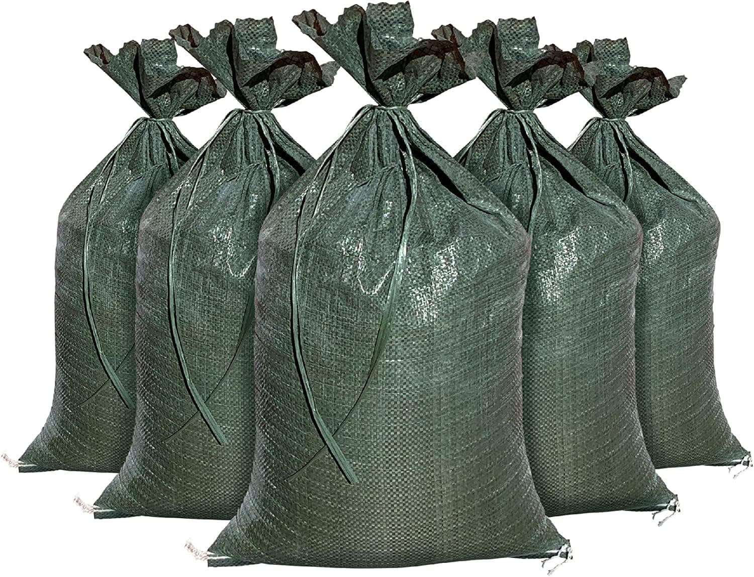Sandbaggy - Heavy Duty Empty Sandbags For Flooding (14" X 26") - Poly Sand Bags - Flood Barrier, Weight, Construction, Earth Bag Homes - Reusable, UV Resistant - Tie Strings Attached (100 Bags)