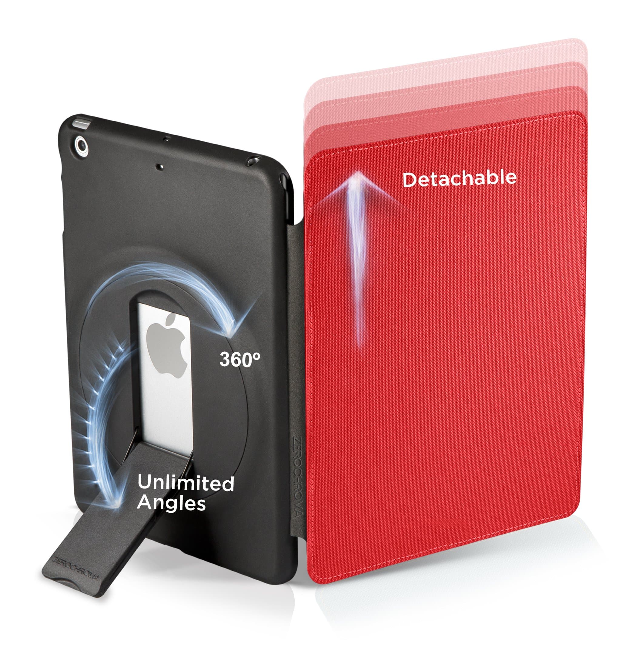 ZeroChroma Folio-Slide for iPad Mini, Red (IPM2-FS-BF3-X)