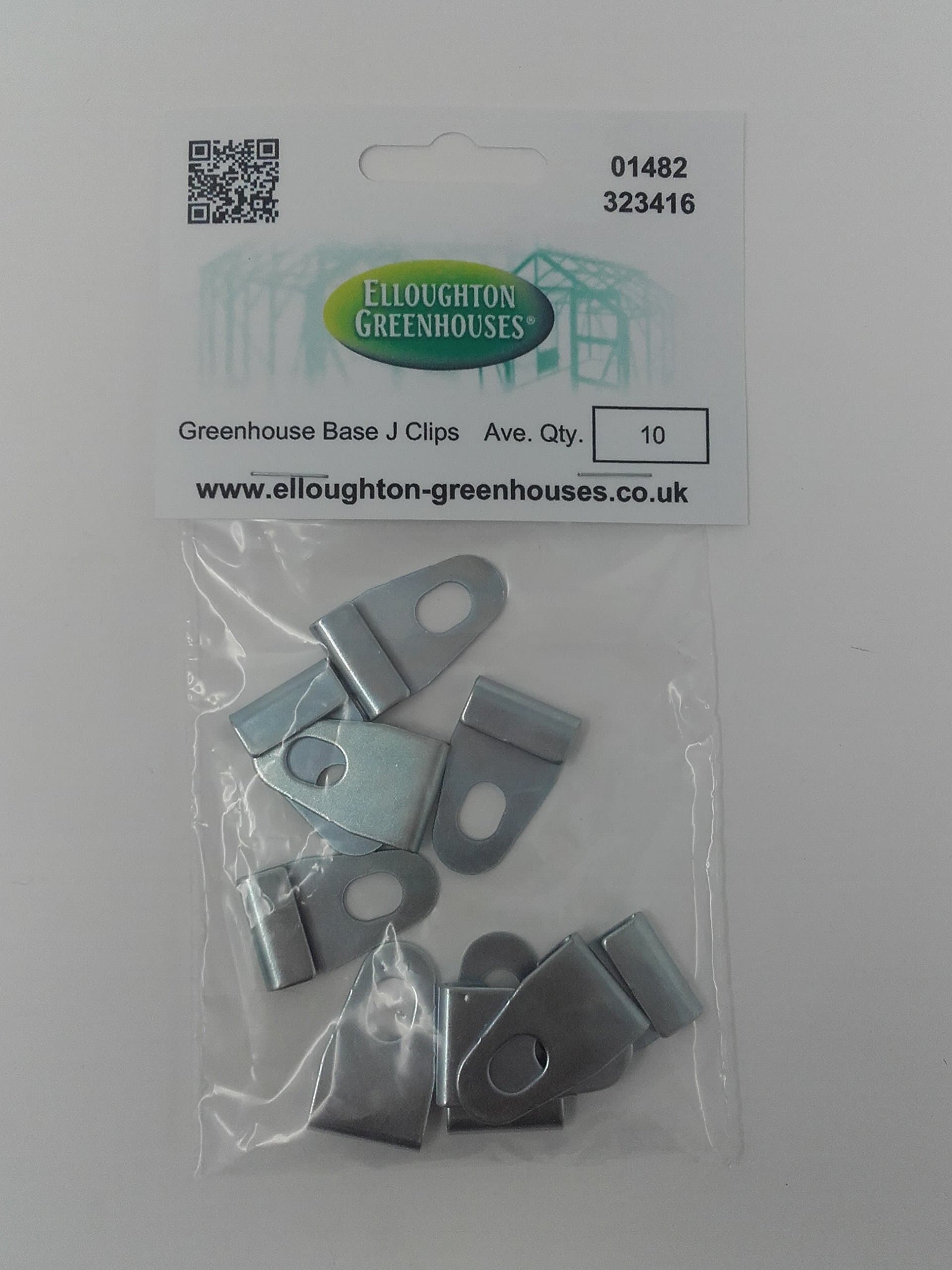 10 J Clips Greenhouse Base Attachment Clip Pack